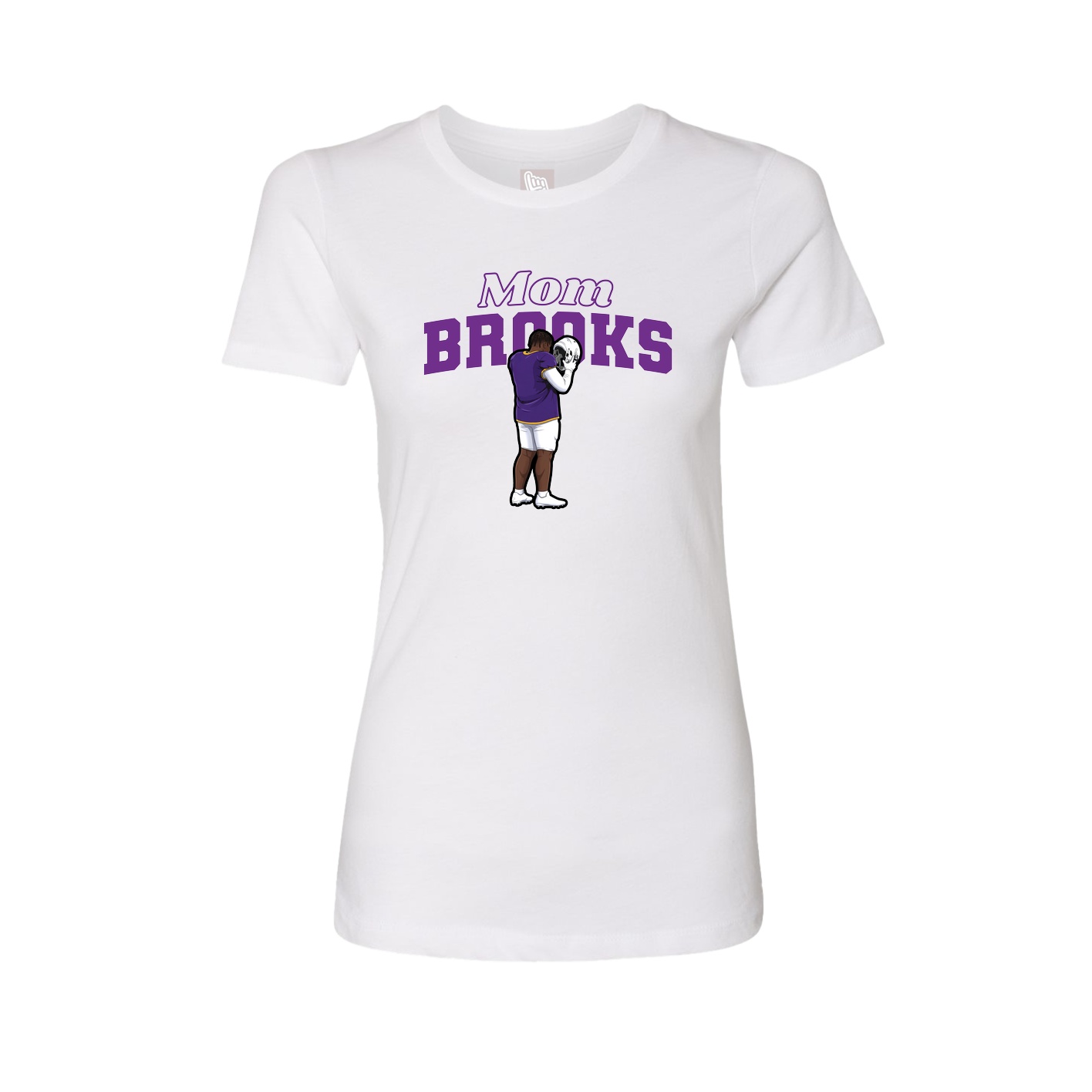 Womens Tee — Mothers Day Block in White
