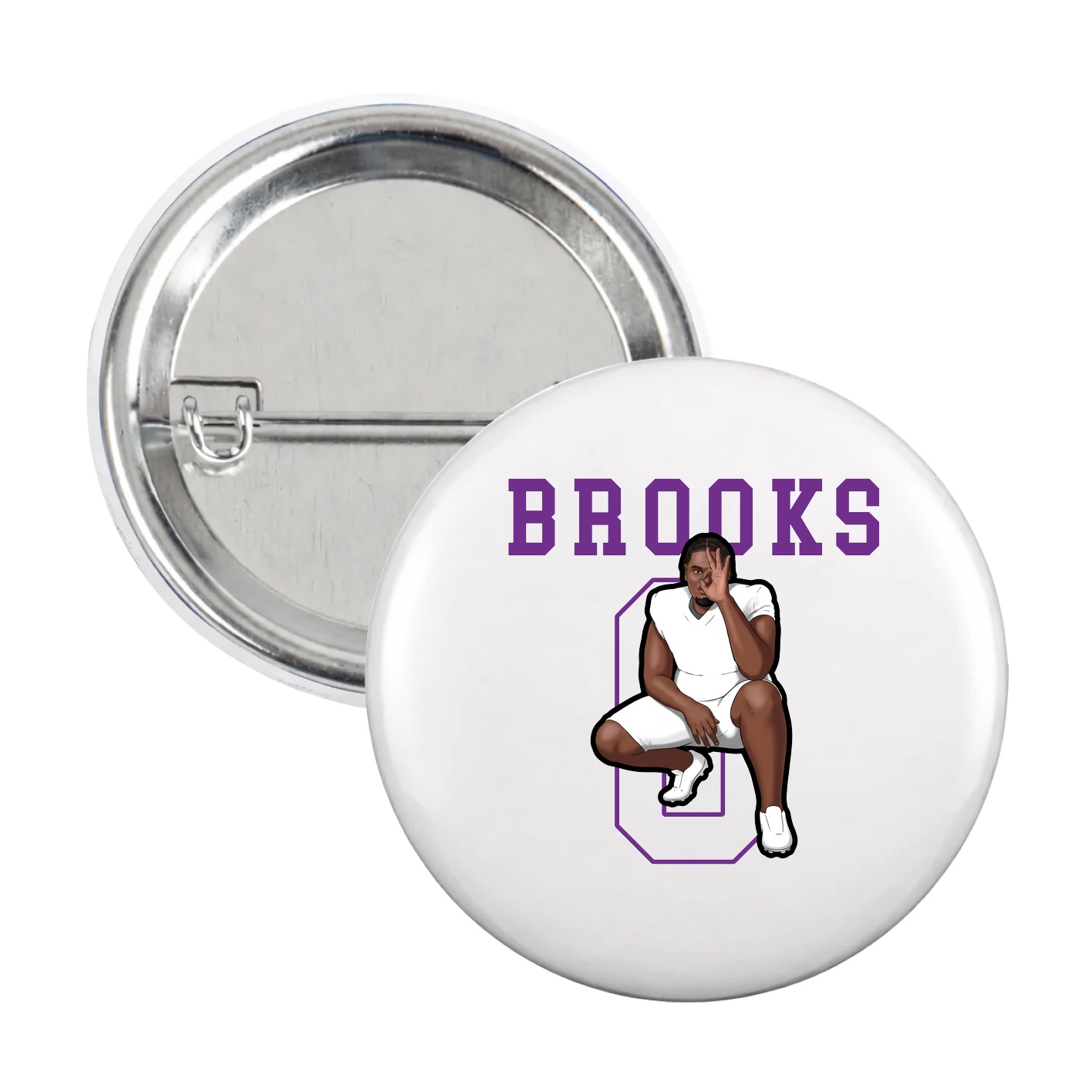Game Day Button — Shirsey in White