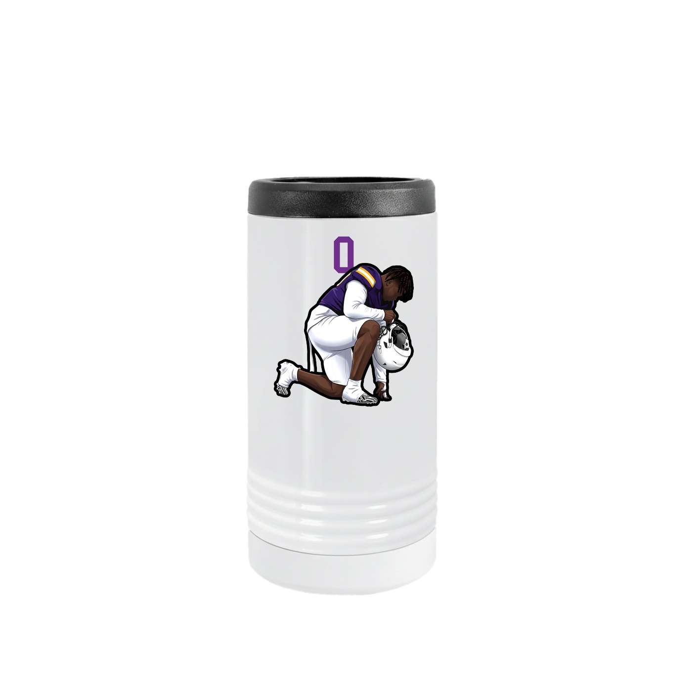 Slim Beverage Holder — Number Top in White