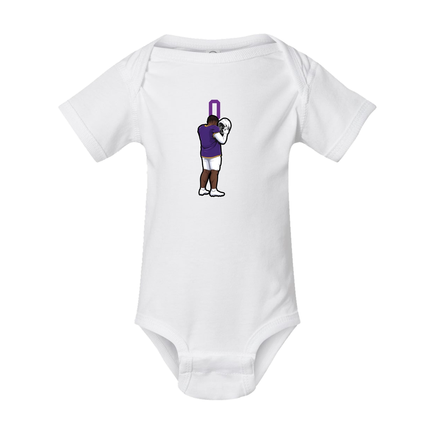 Baby Onesie — Number Top in White