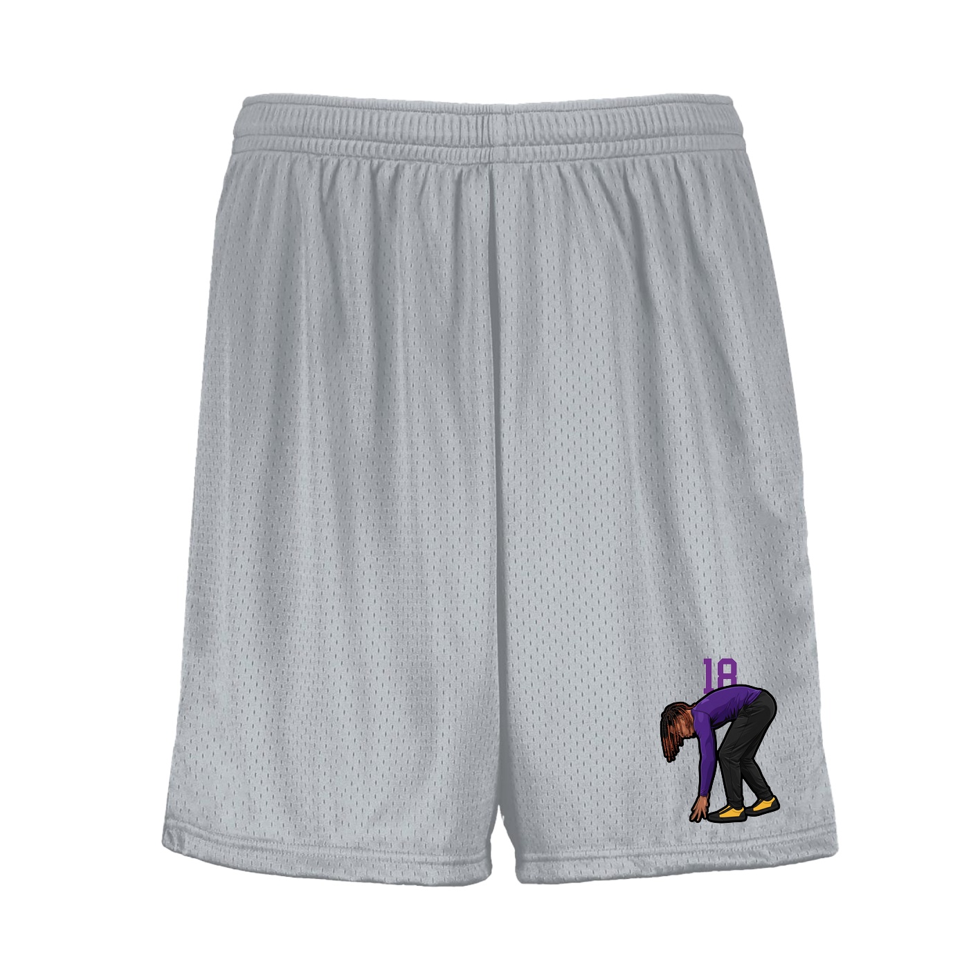 Shorts — Number Top in Silver