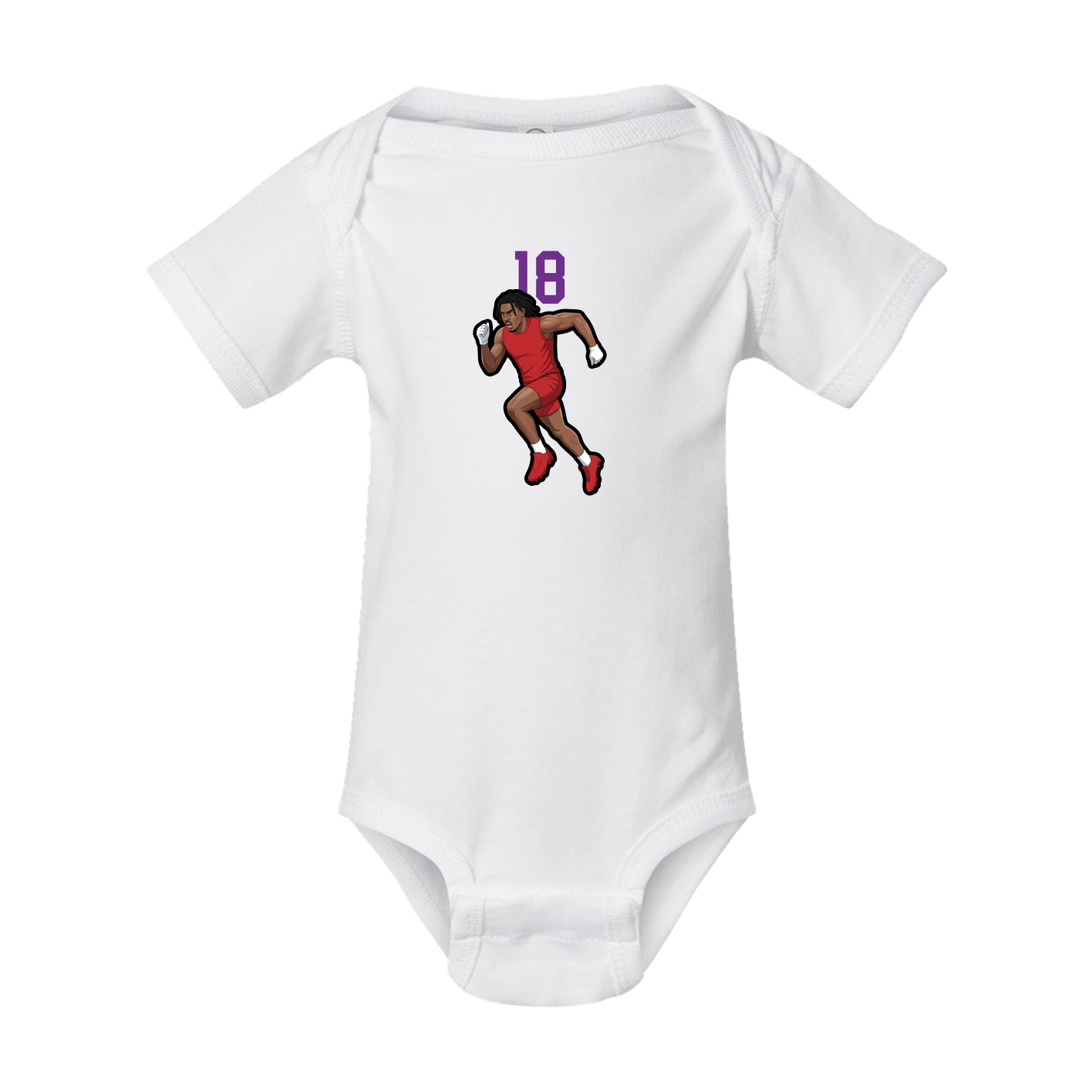 Baby Onesie — Number Top in White