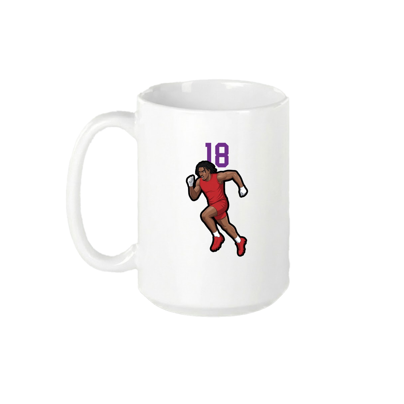 15oz Coffee Mug — Number Top in White