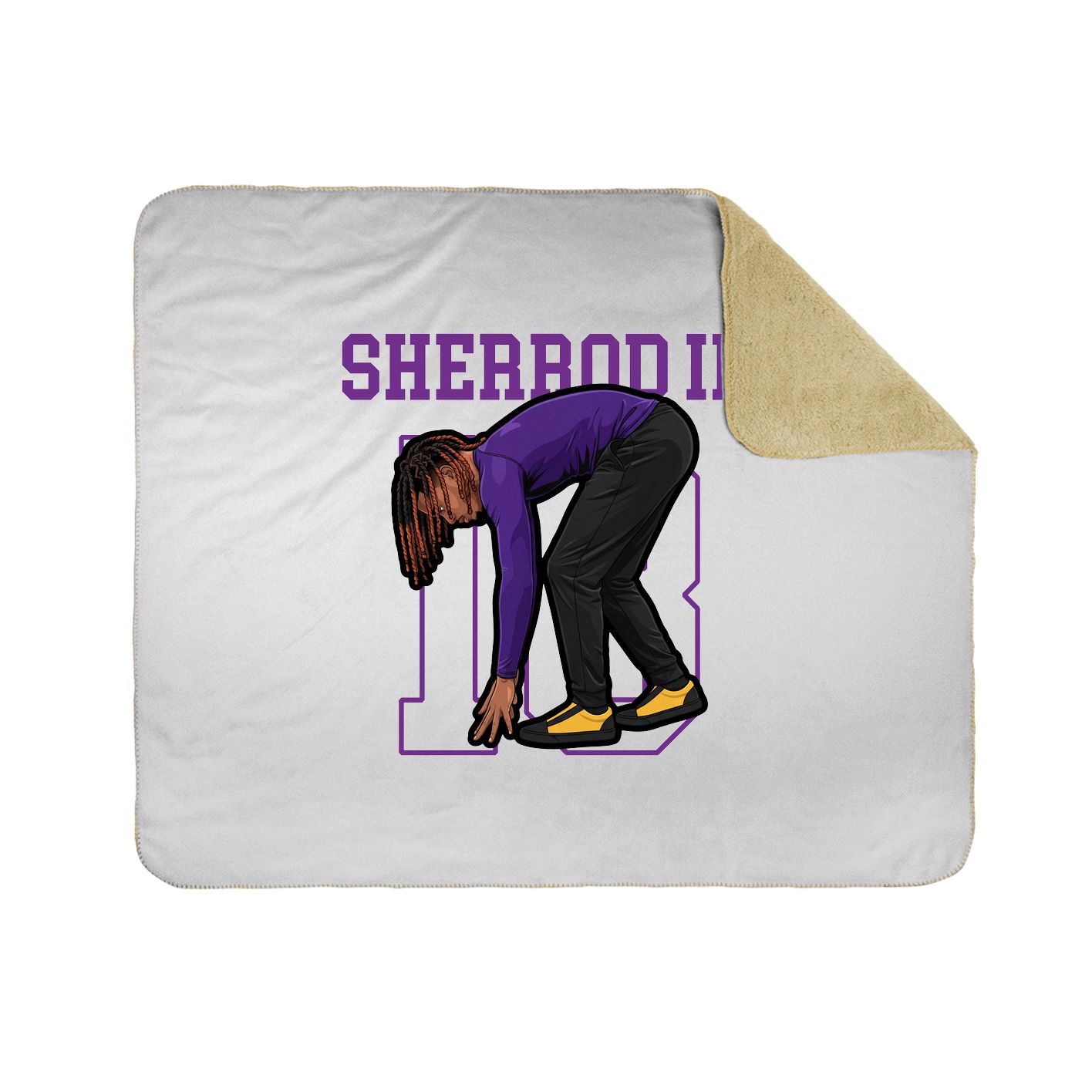 50x60 Sherpa Lined Throw Blanket