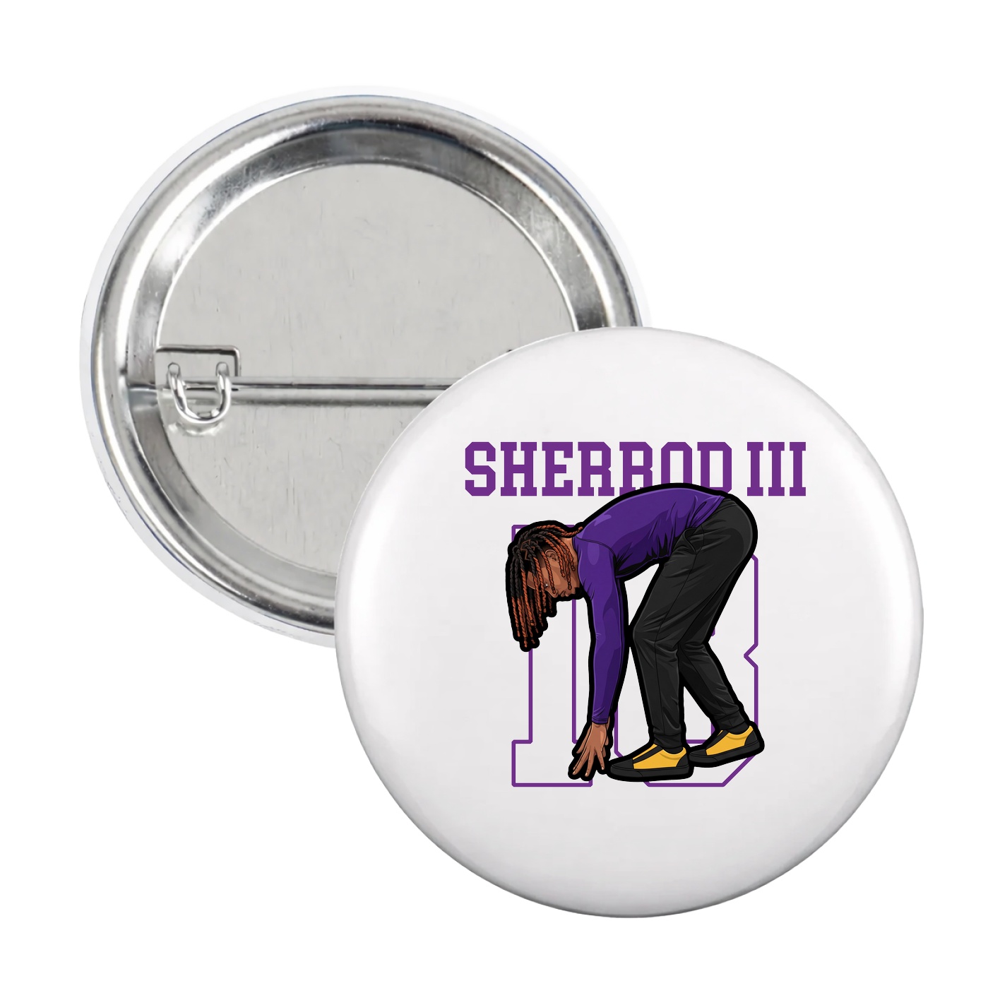 Game Day Button — Shirsey in White