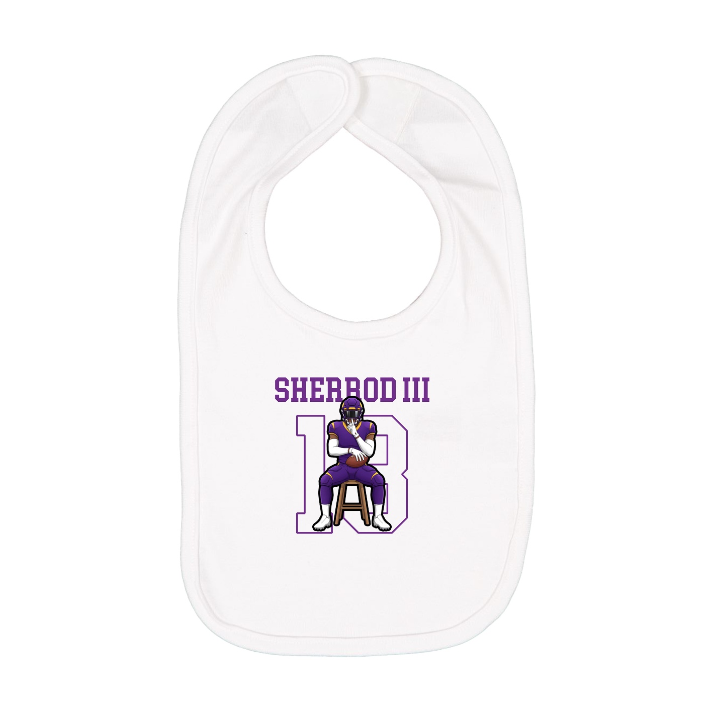 Infant Bib — Shirsey in White
