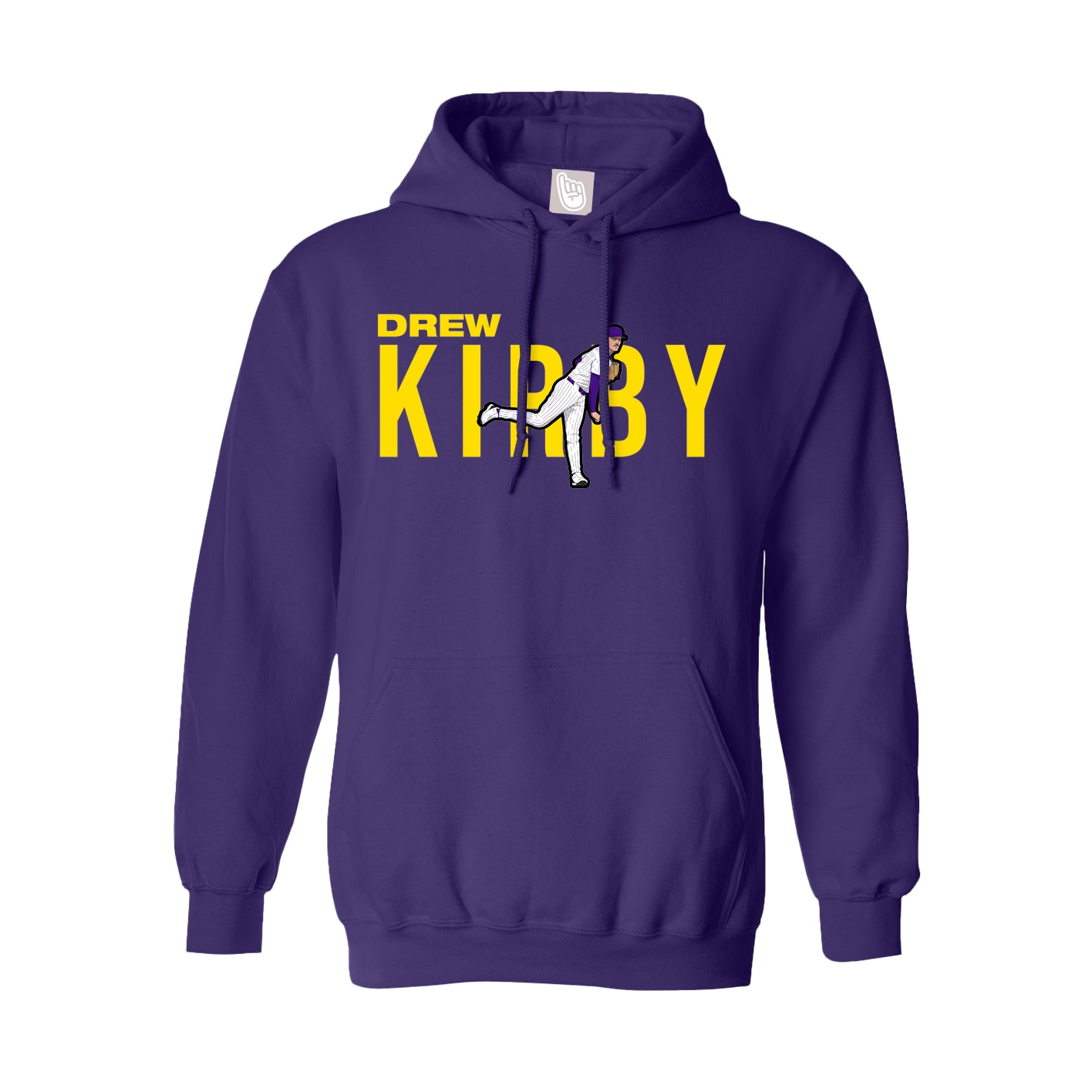 Hoodie — Player Name in Purple