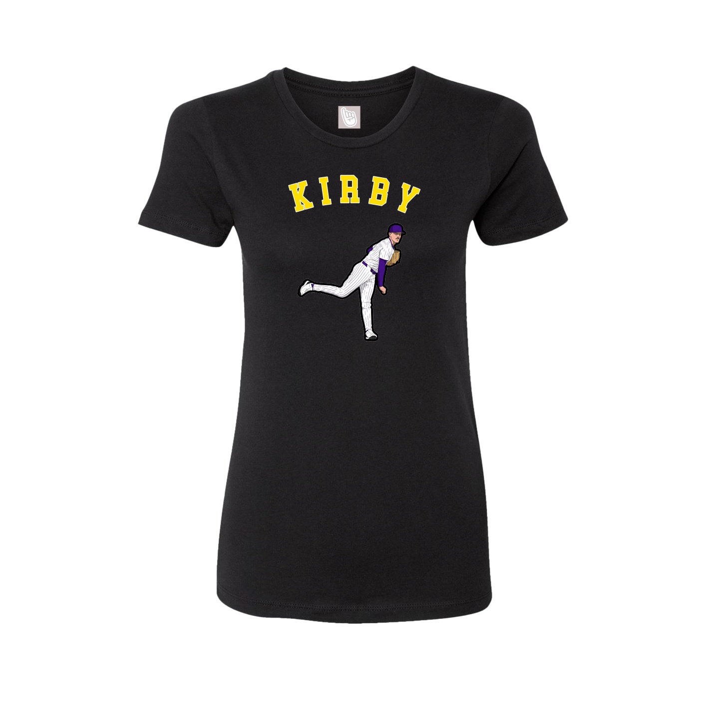 Fitted Women's Tee — Shirsey Arch in Black