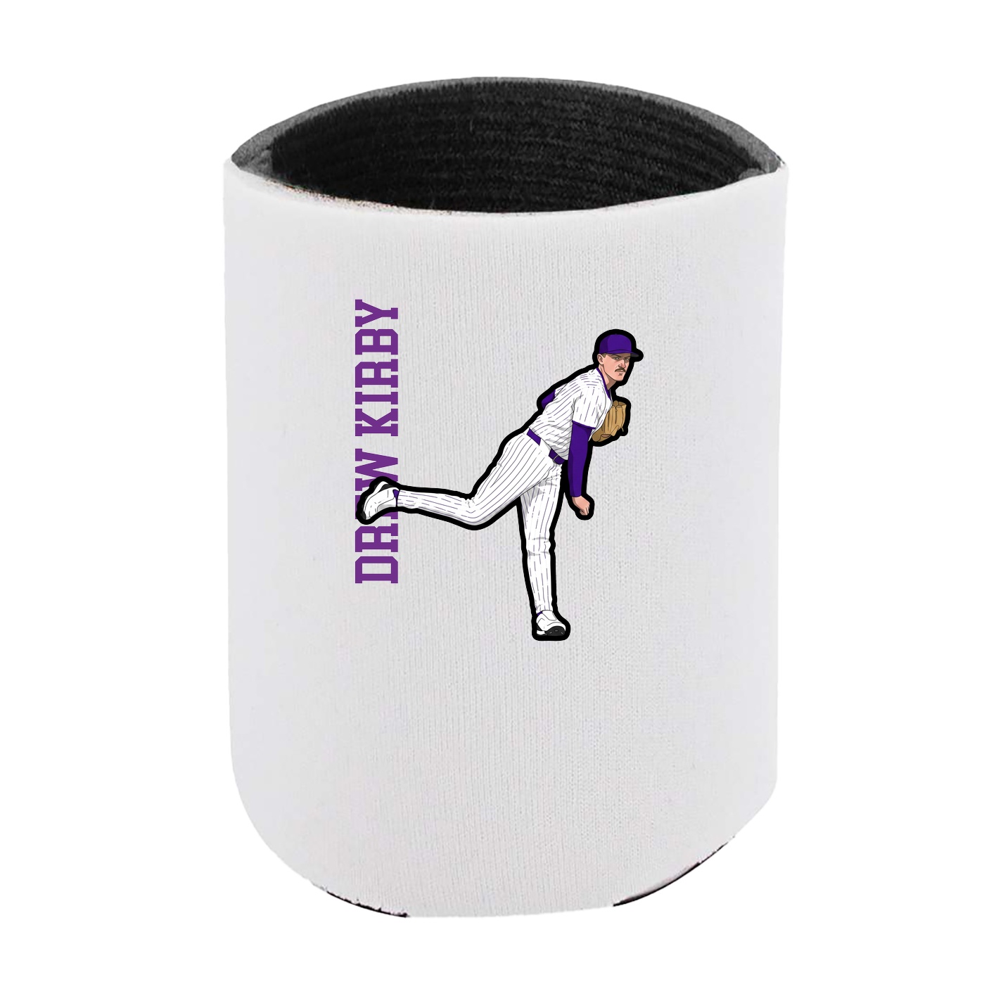 Can Holder — Name Vertical in White