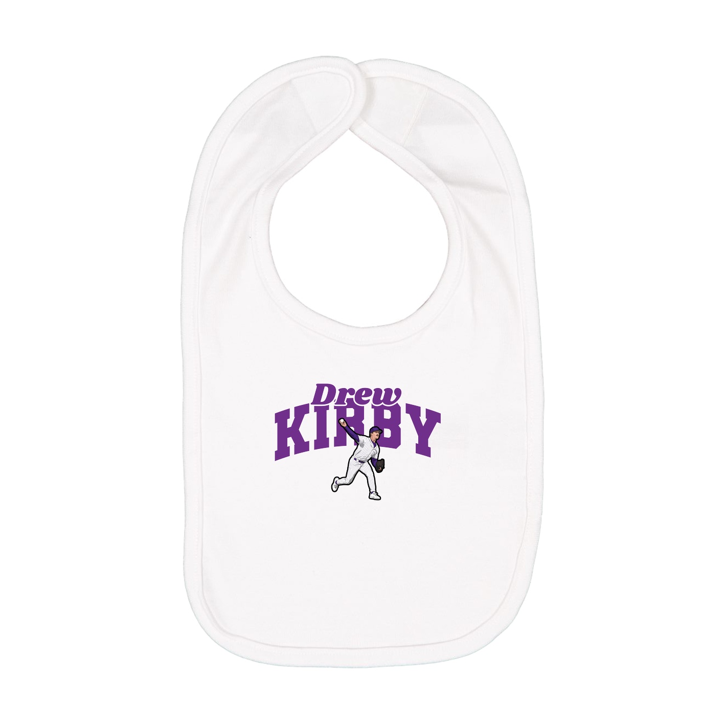 Infant Bib — Signature Arch in White