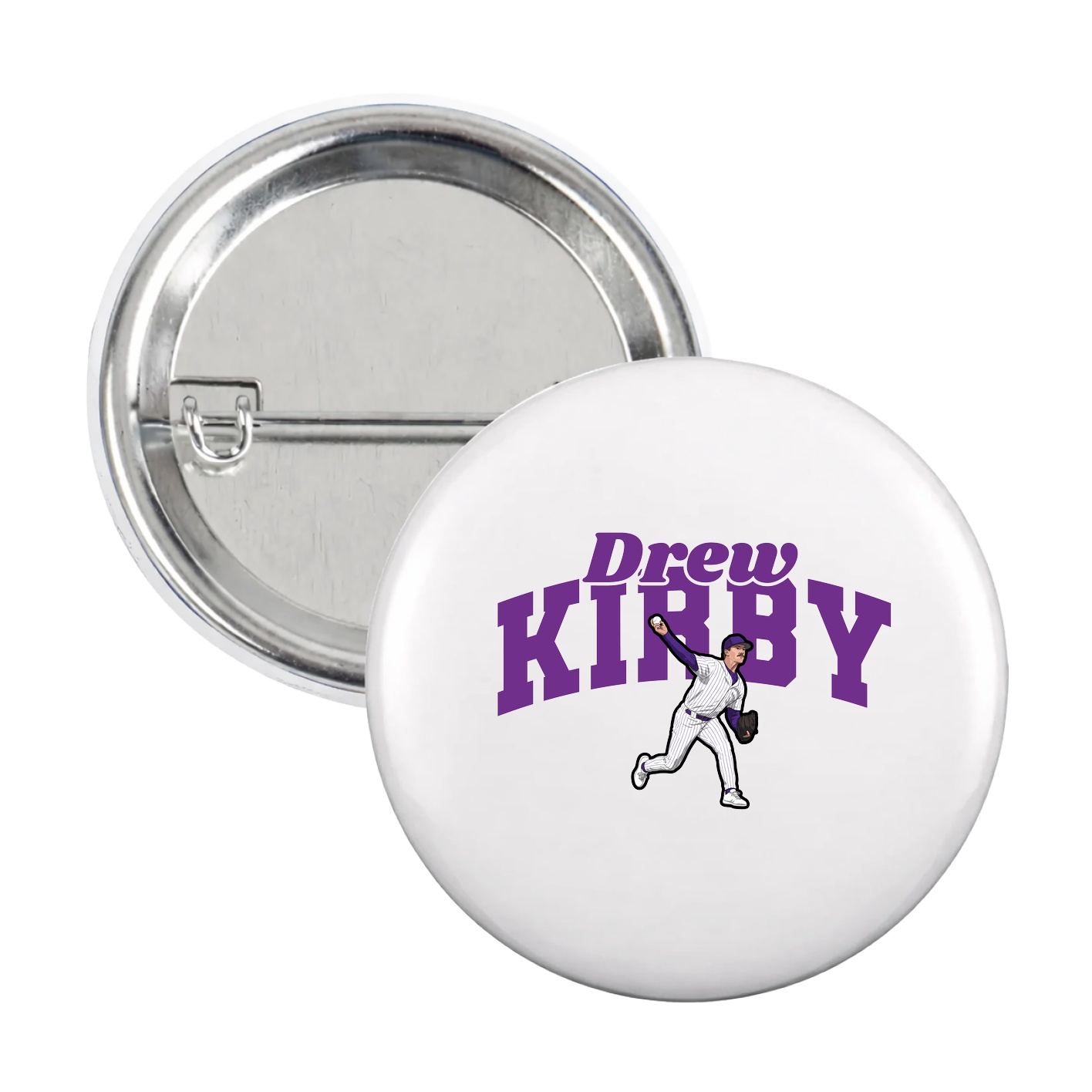 Game Day Button — Signature Arch in White