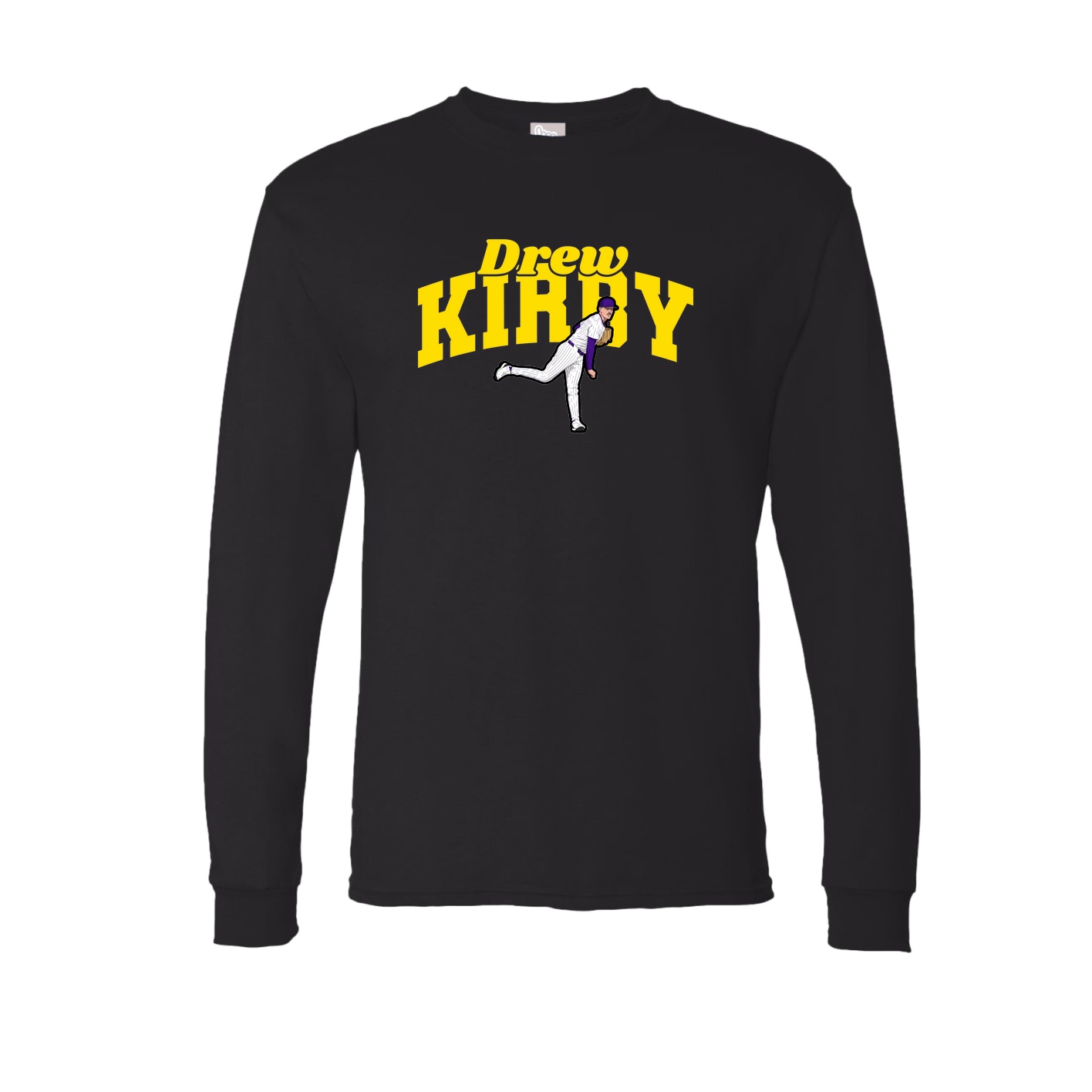 Long Sleeve Tee — Signature Arch in Black