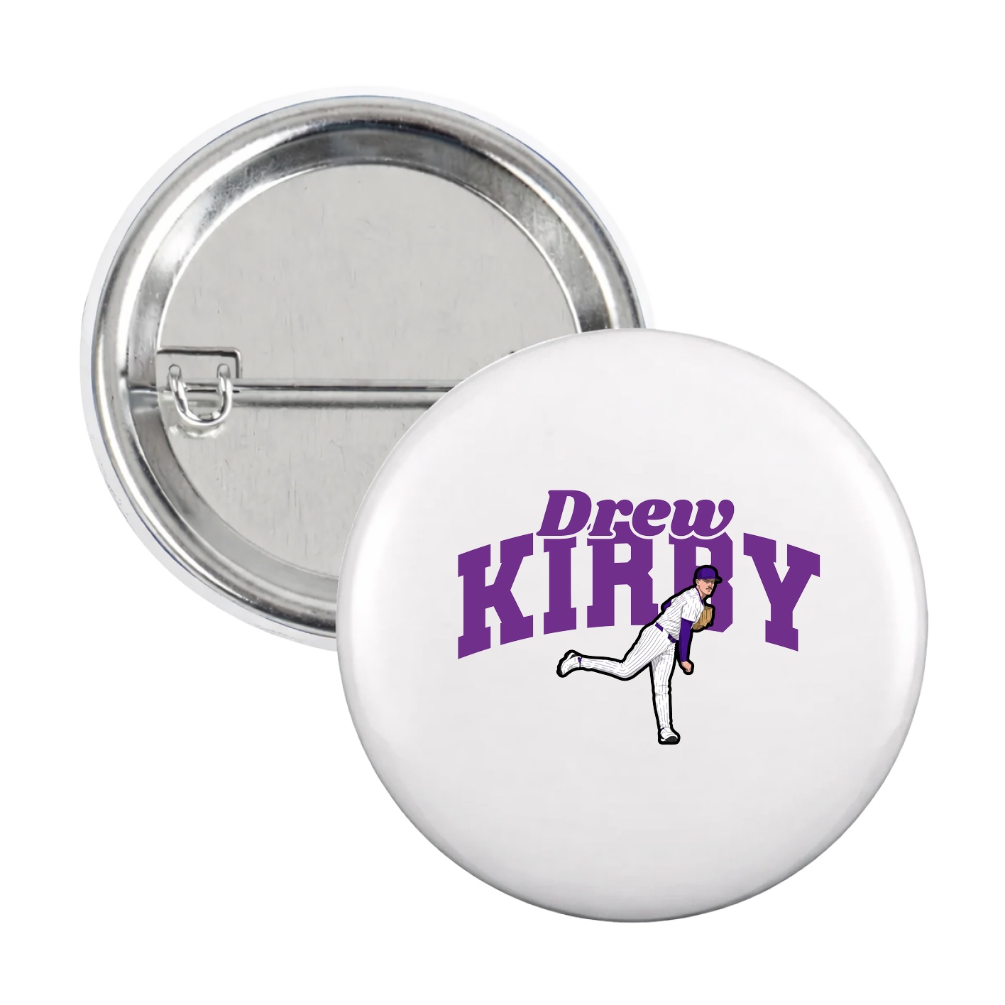 Game Day Button — Signature Arch in White