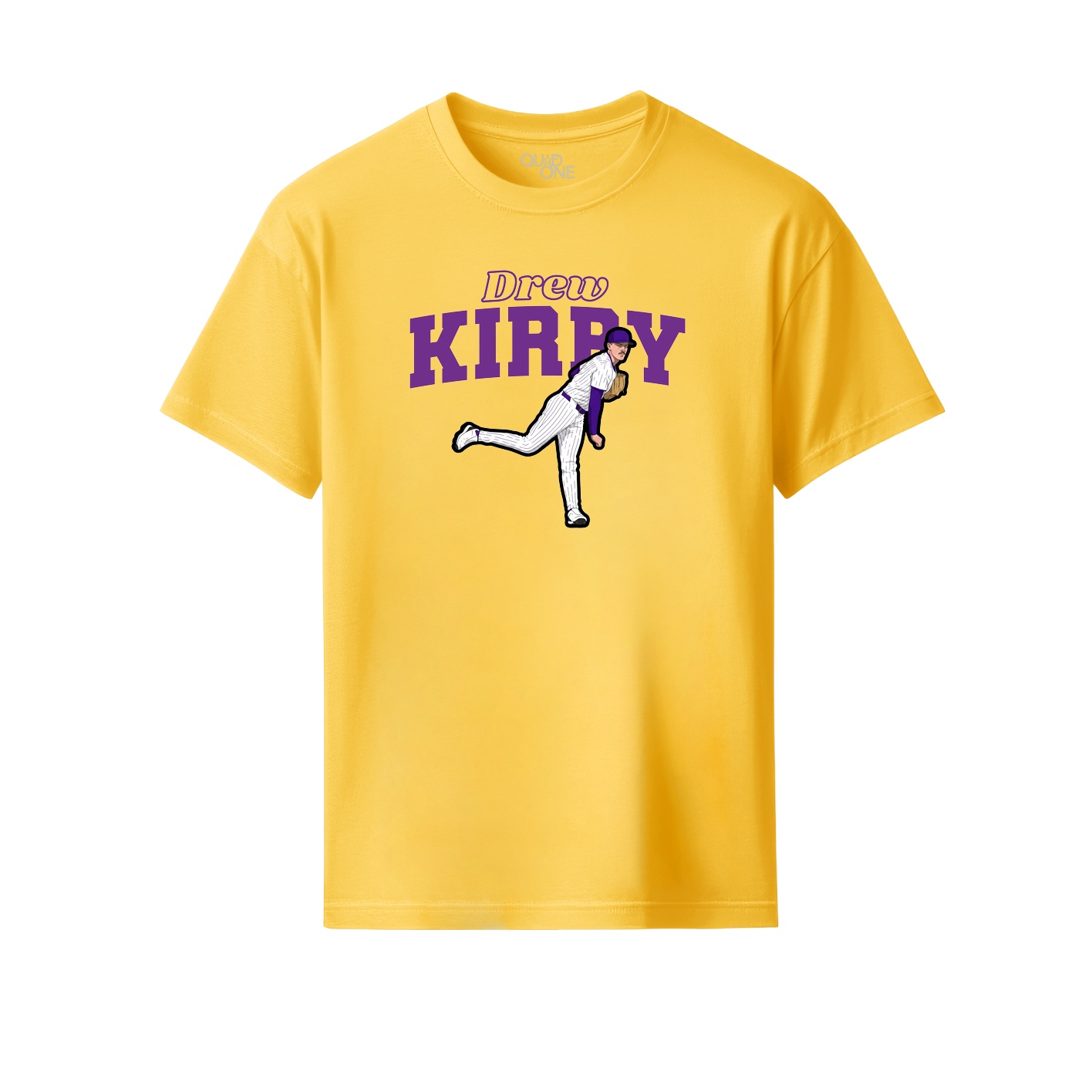 Youth Tee — Name Arch in Yellow
