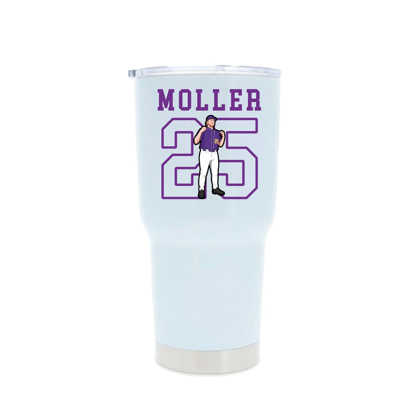 30oz Stainless Steel Tumbler — Shirsey in White