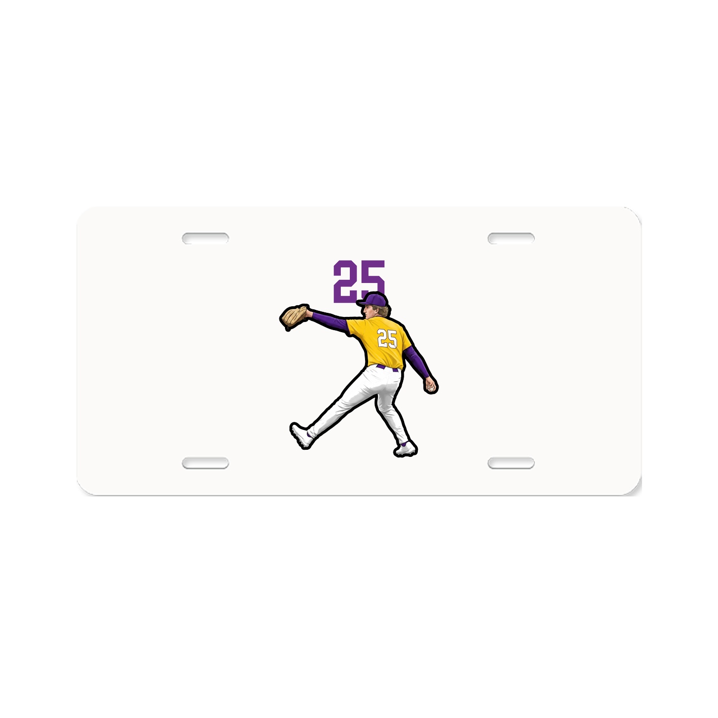 License Plate — Number Top in Classic