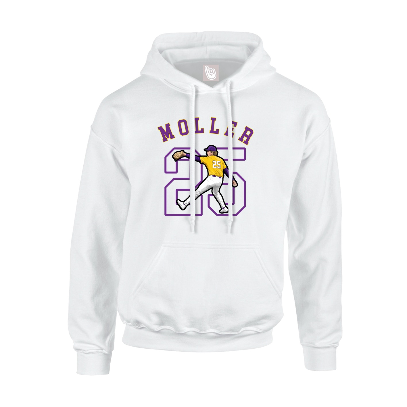 Youth Hoodie — Shirsey Arch in White