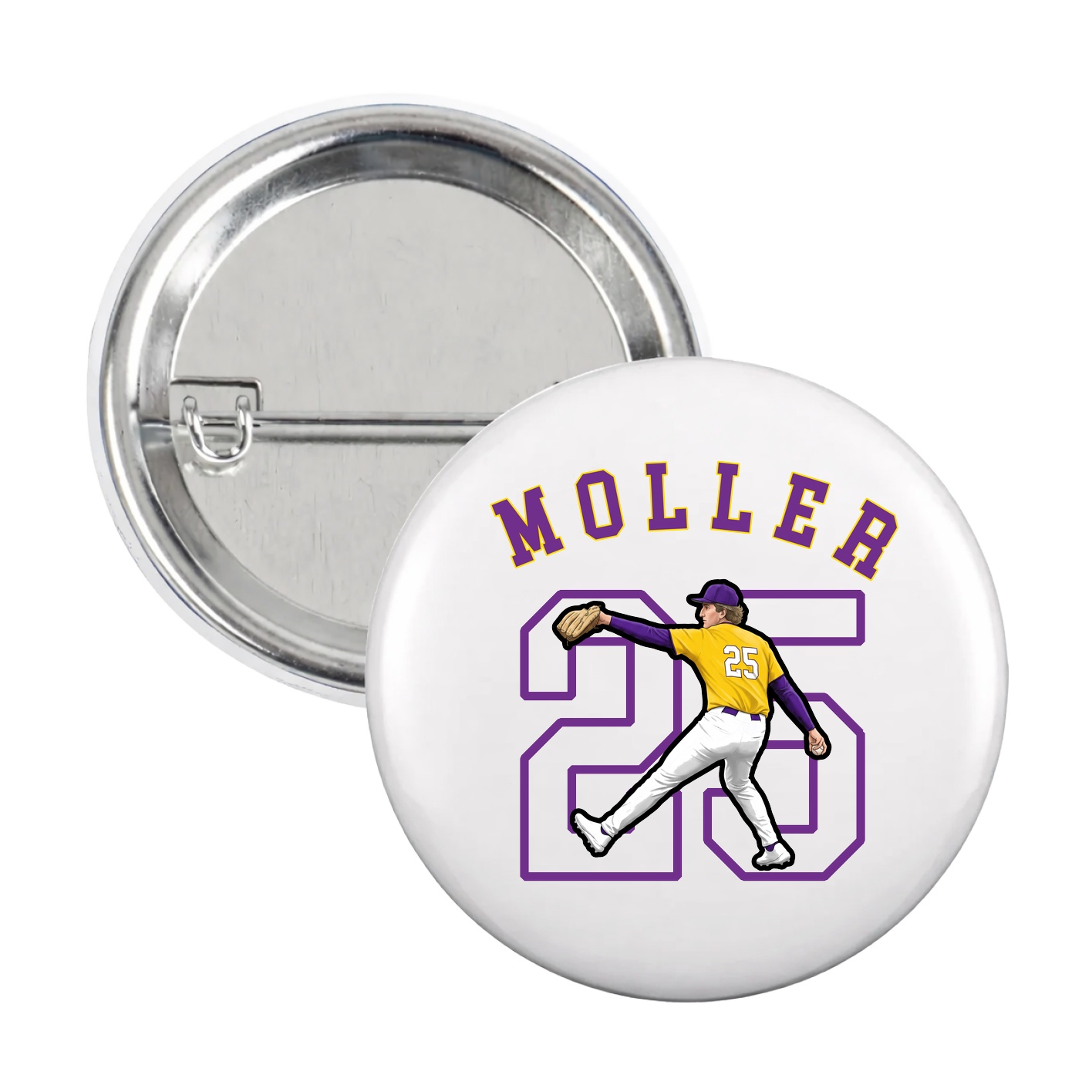 Game Day Button — Shirsey Arch in White