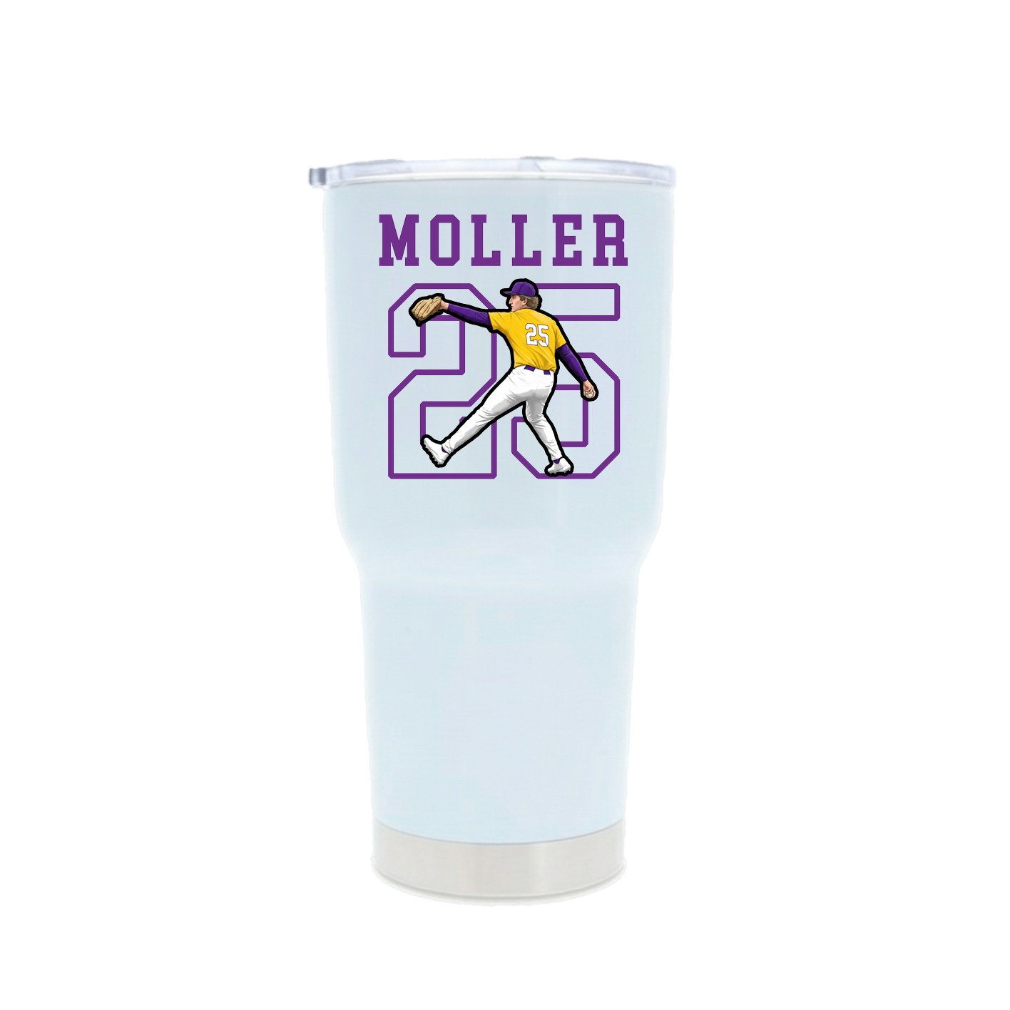 30oz Stainless Steel Tumbler — Shirsey in White