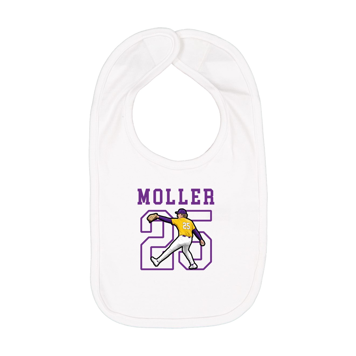 Infant Bib — Shirsey in White