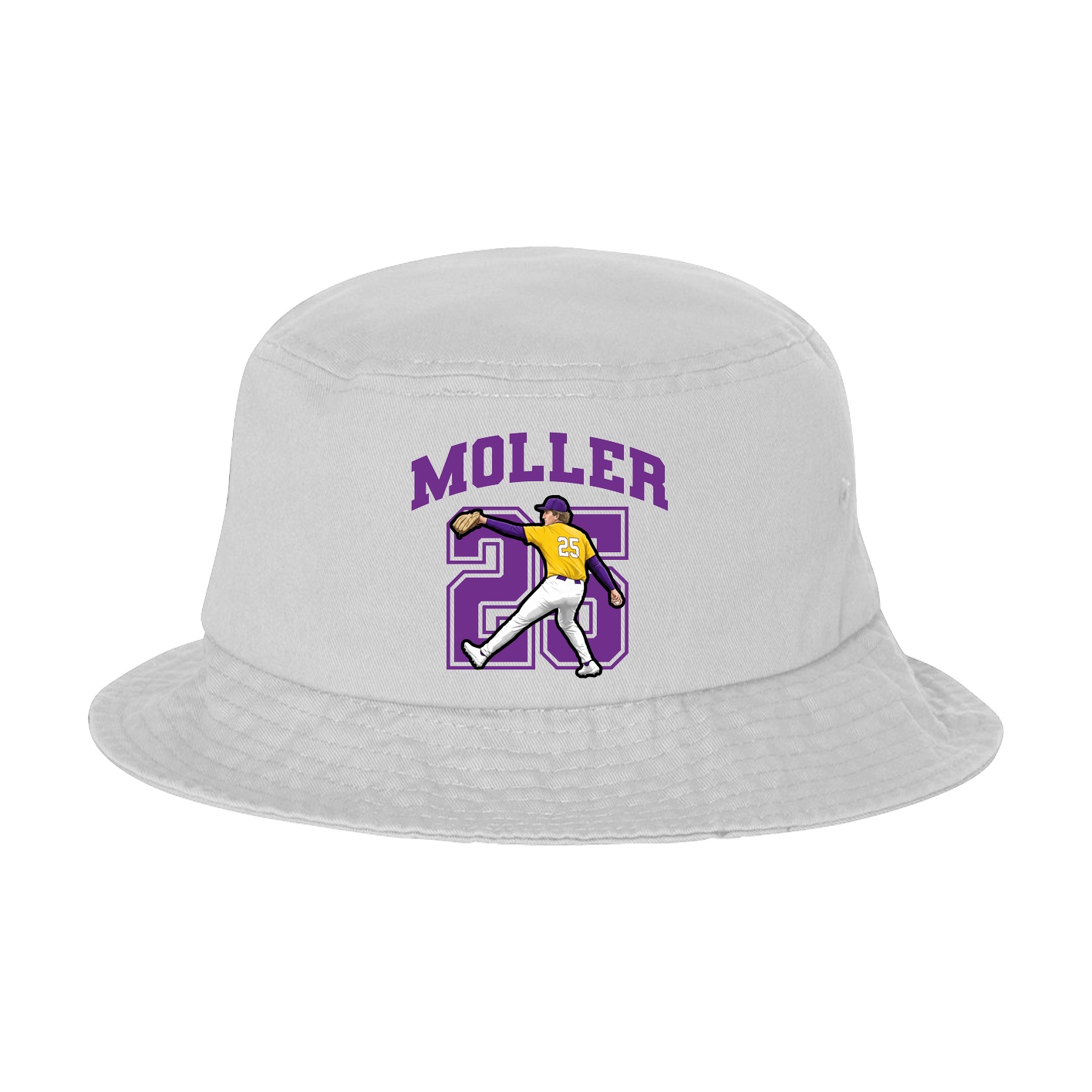 Bucket Cap — Number in White