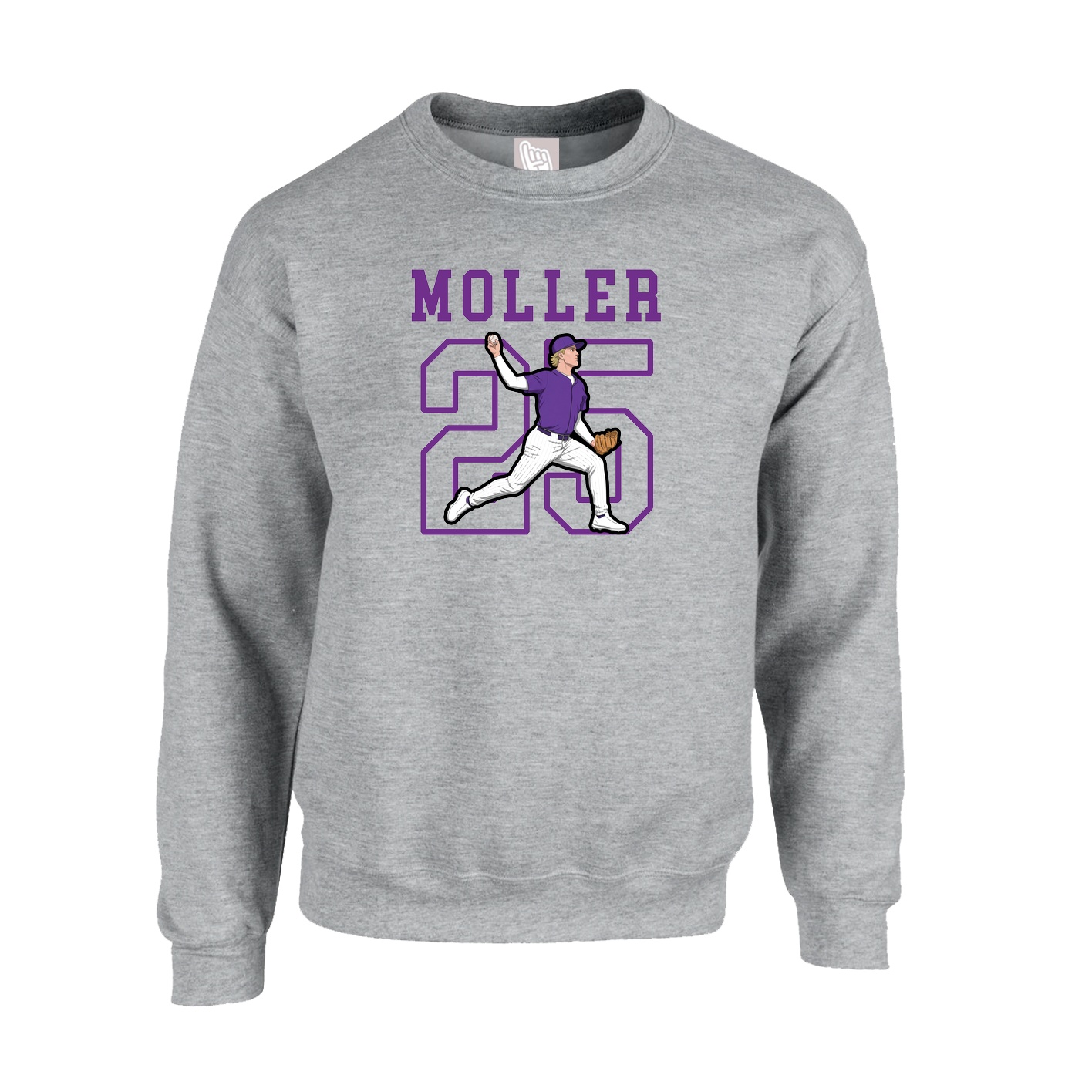 Fleece Crew — Shirsey in Grey