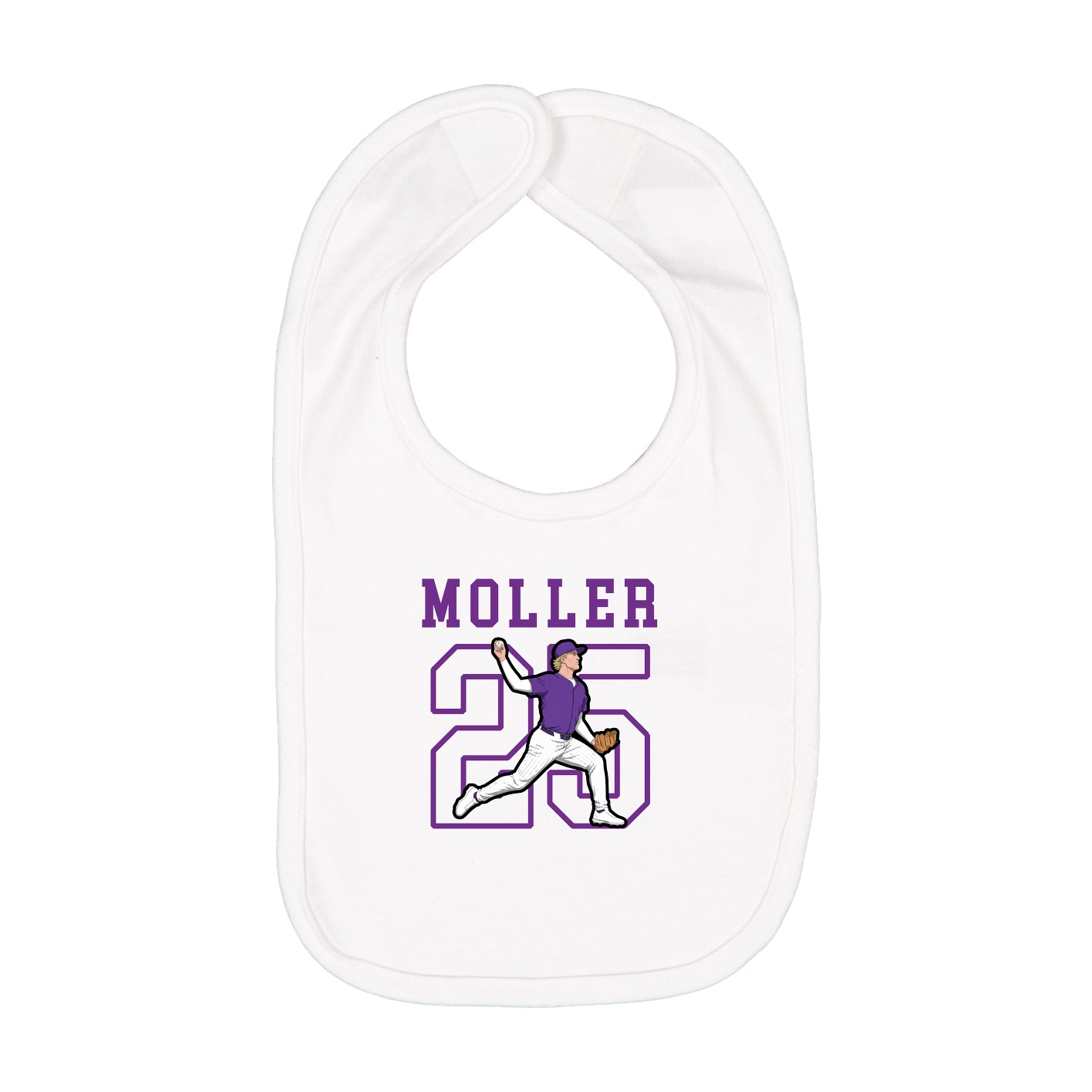 Infant Bib — Shirsey in White