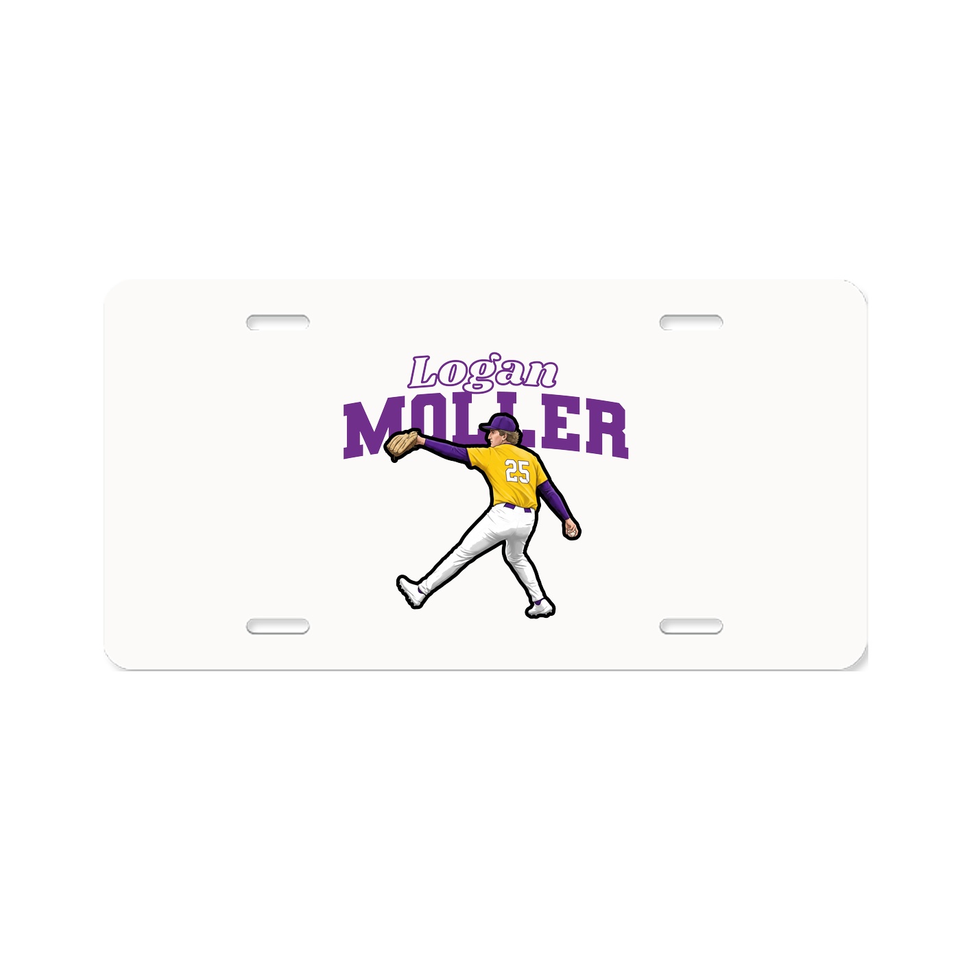 License Plate — Name Arch in Classic