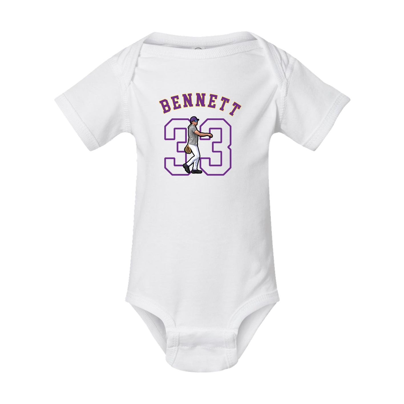 Baby Onesie — Shirsey Arch in White