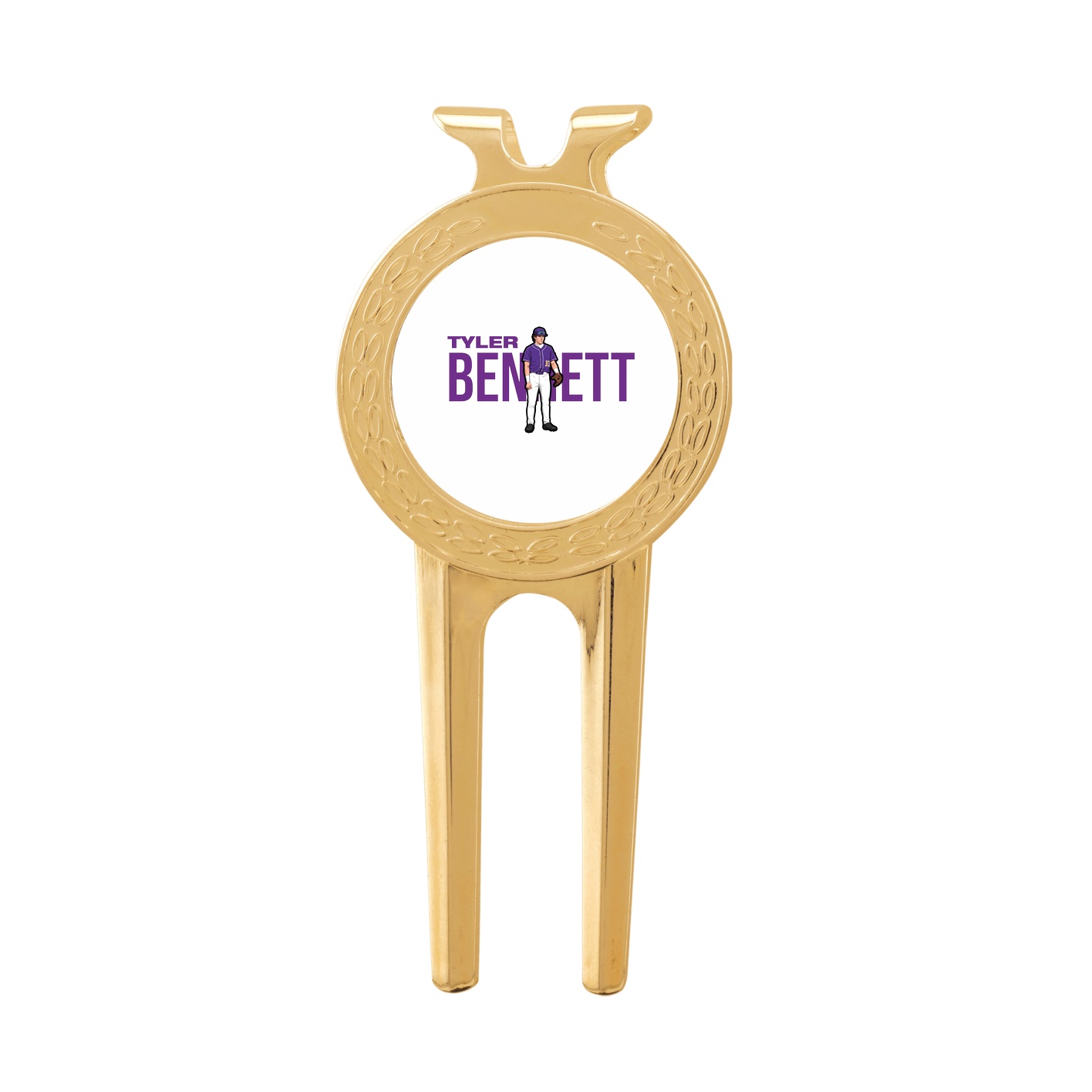 Divot Tool with Ball Marker — Player Name in Classic
