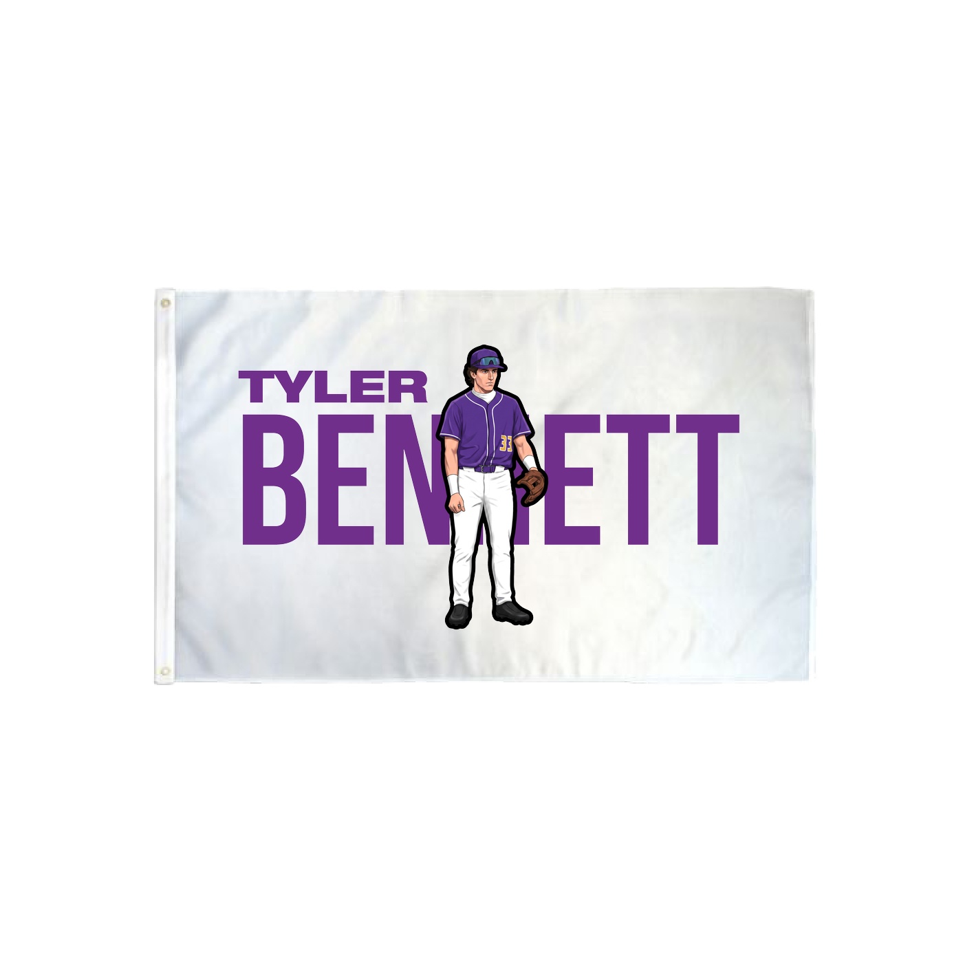 3x5 Flag — Player Name in Classic