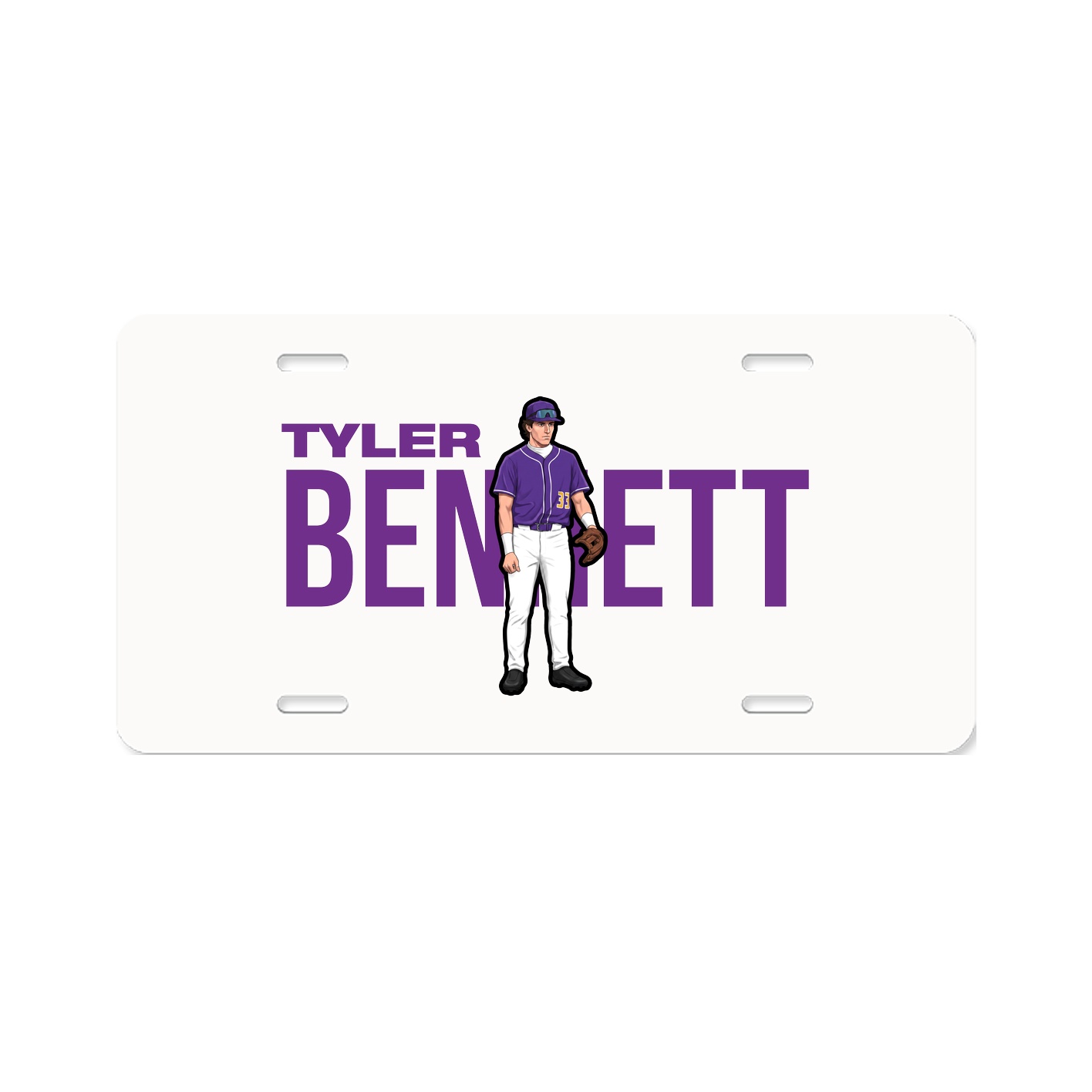 License Plate — Player Name in Classic