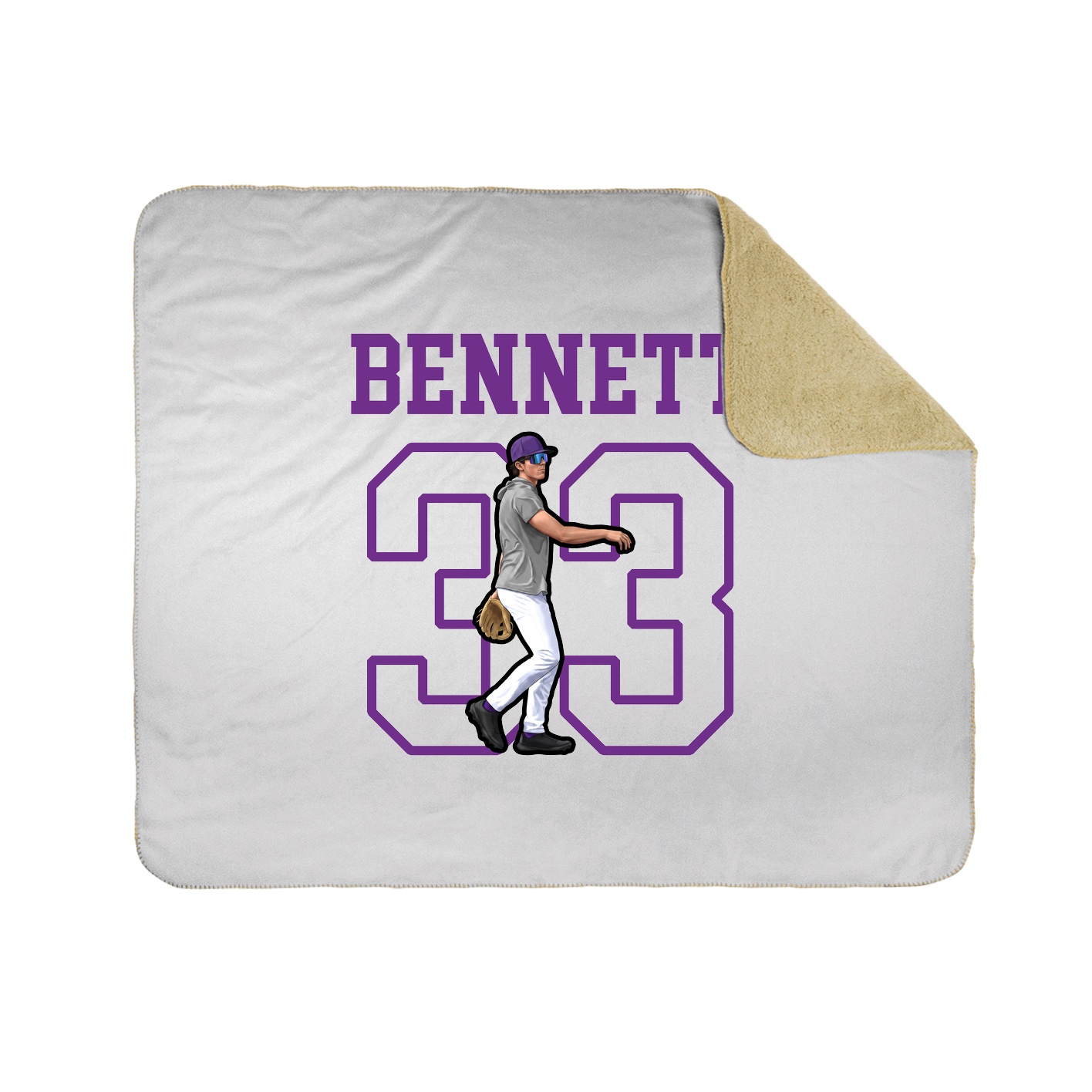 Throw Blanket — Shirsey in White