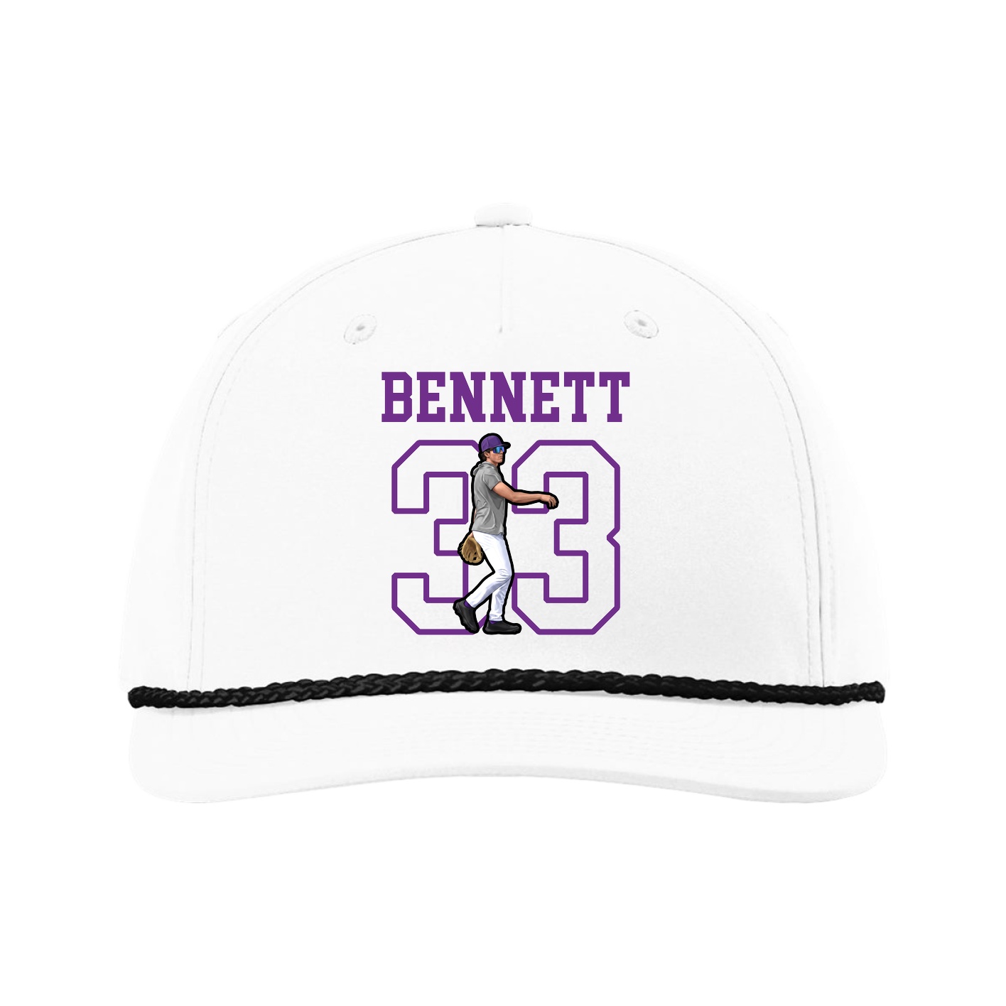 Five-Panel Classic Rope Cap — Shirsey in White