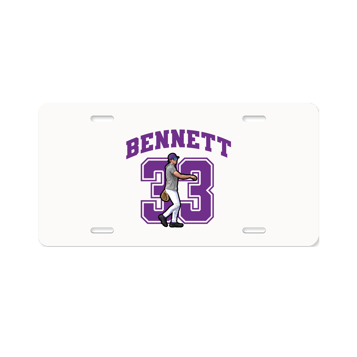 License Plate — Number in Classic