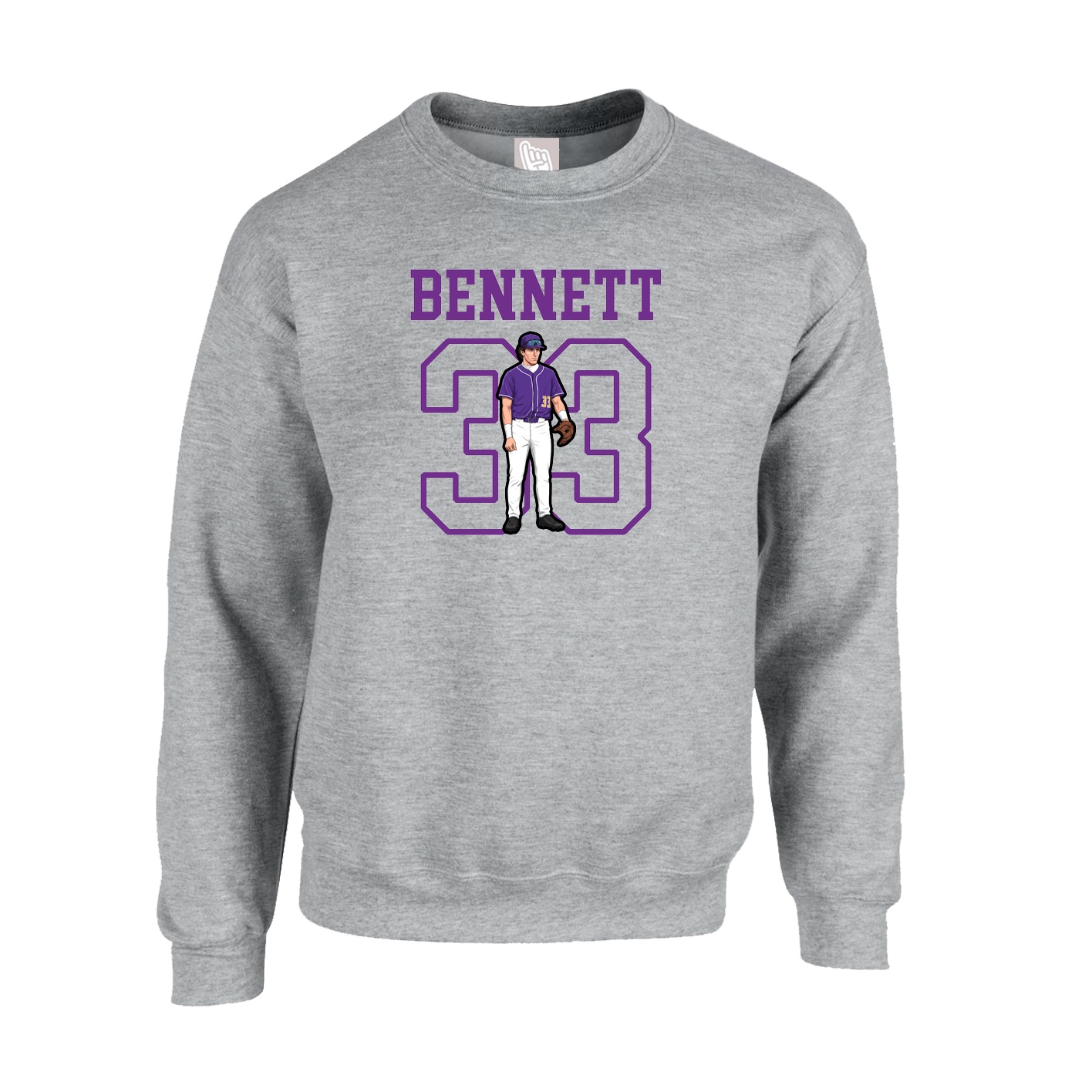 Fleece Crew — Shirsey in Grey