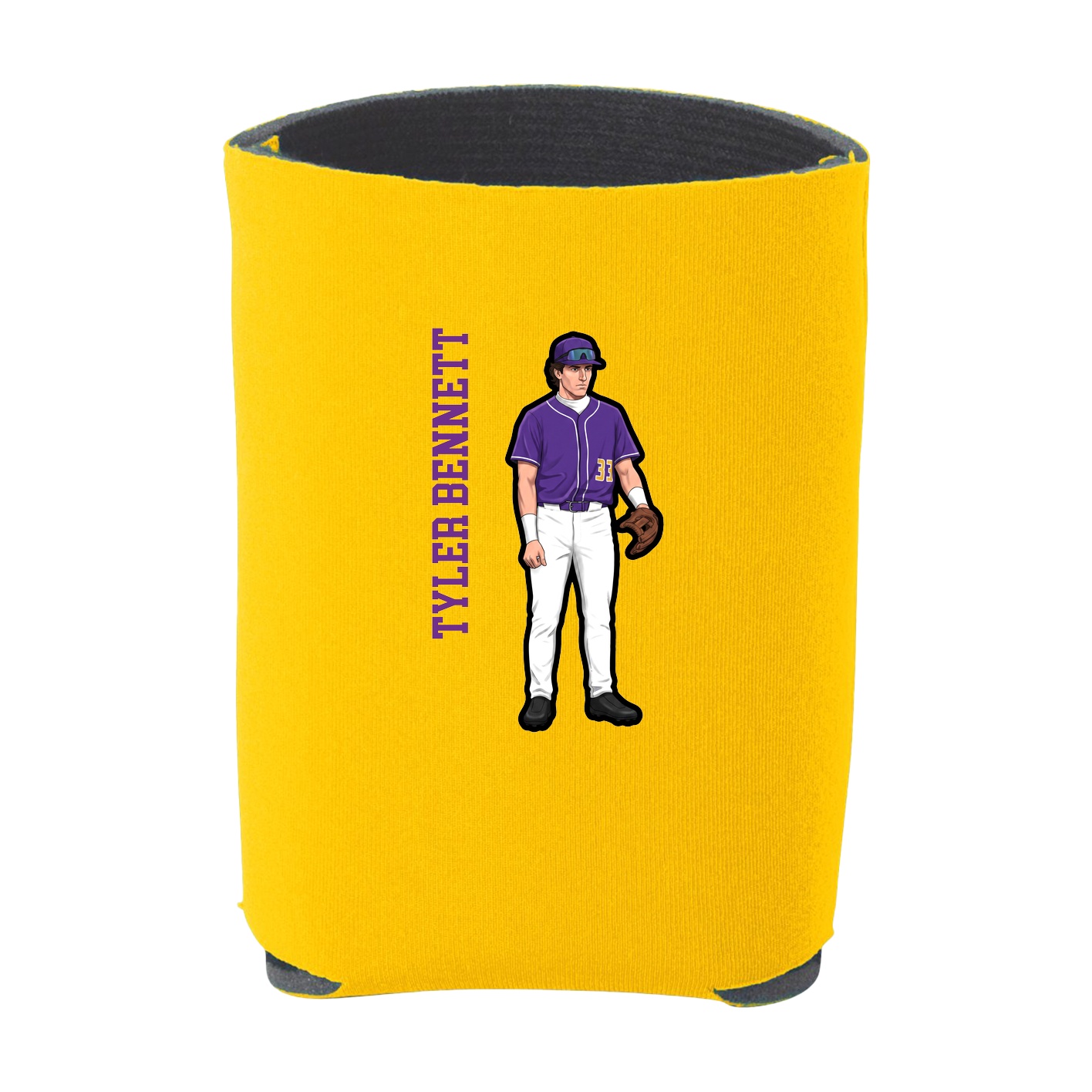 Can Holder — Name Vertical in Yellow