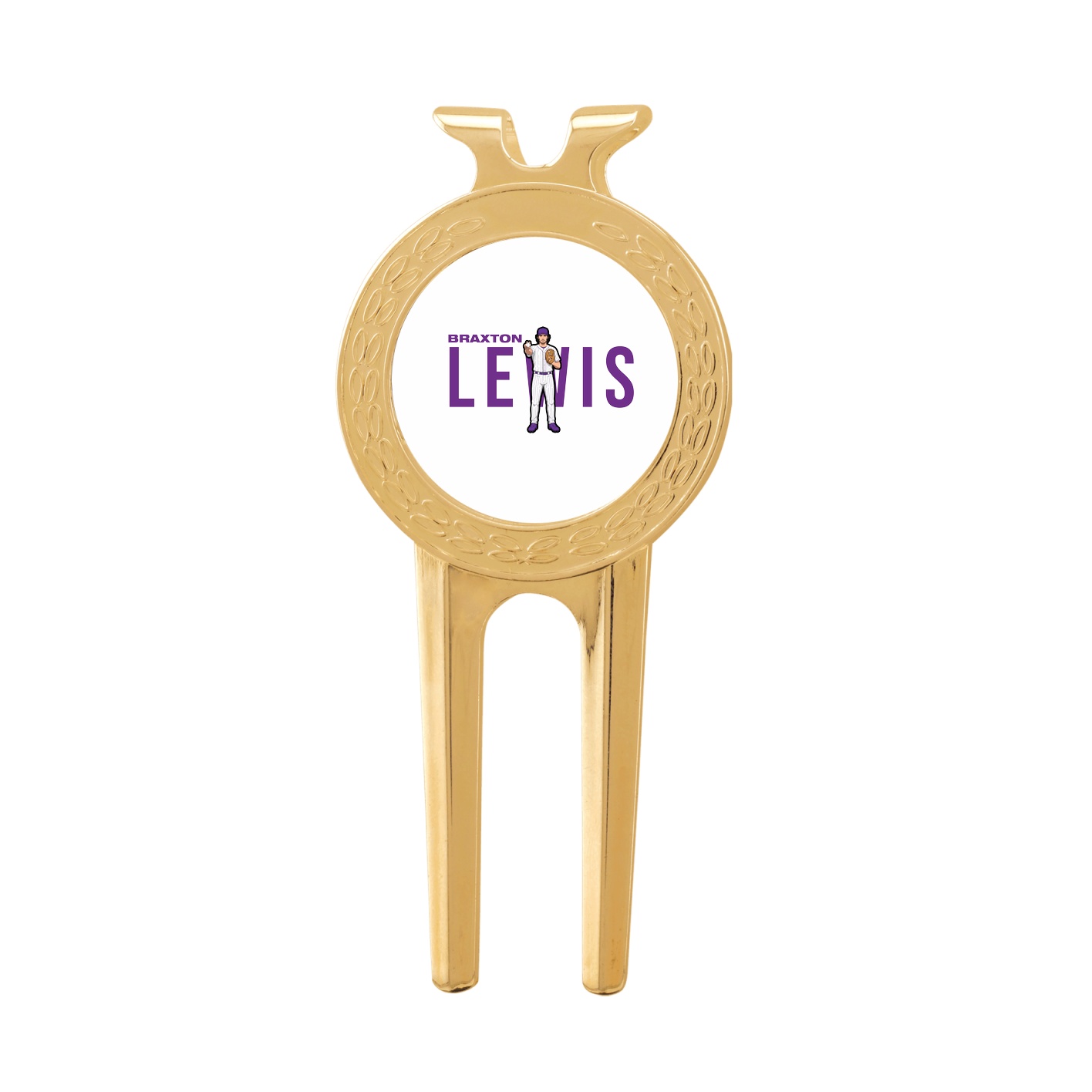 Divot Tool with Ball Marker — Player Name in Classic