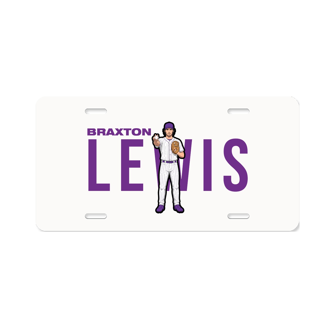 License Plate — Player Name in Classic