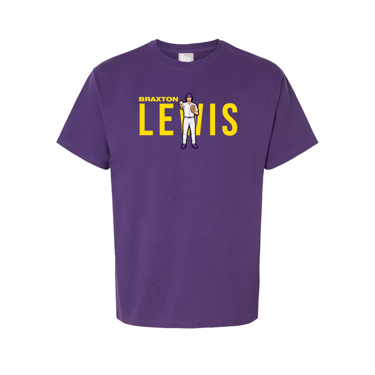 Youth Tee — Player Name in Purple
