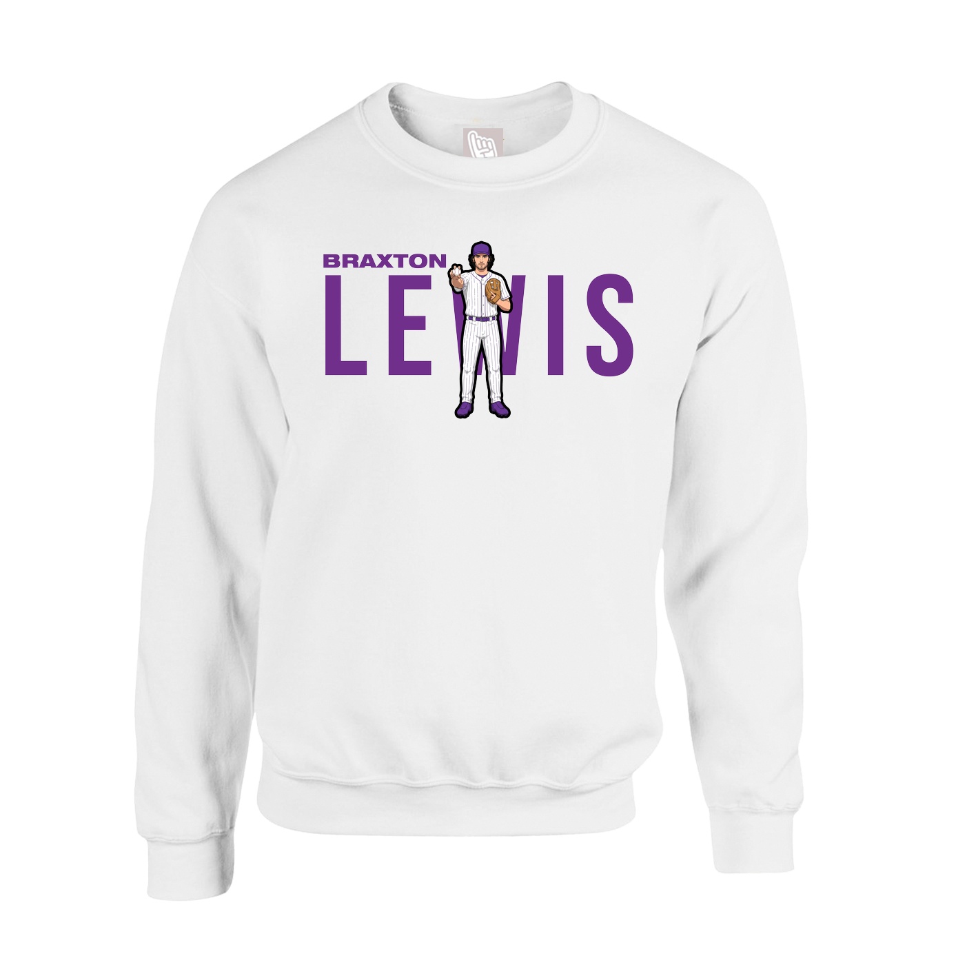 Fleece Crew — Player Name in White