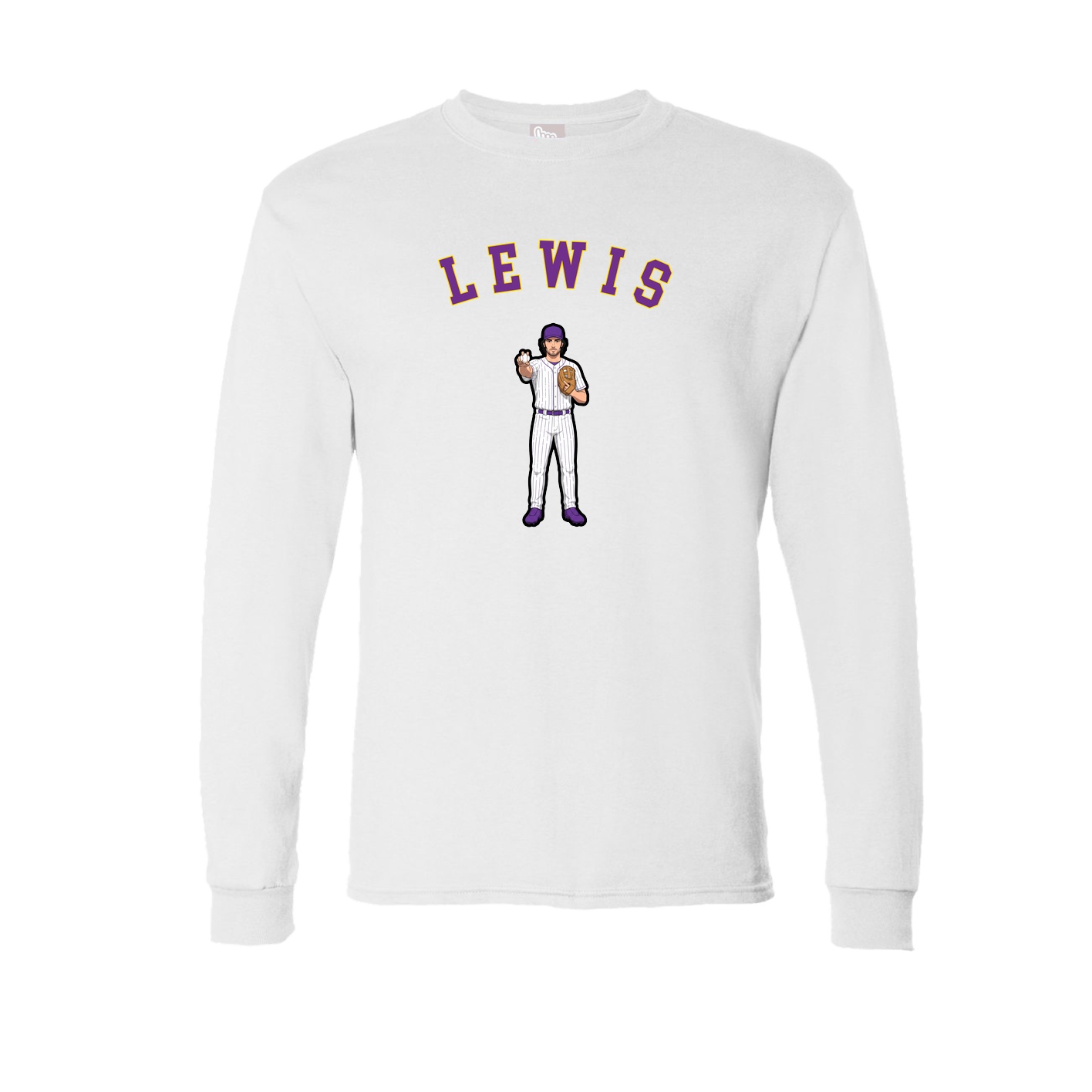 Long Sleeve Tee — Shirsey Arch in White