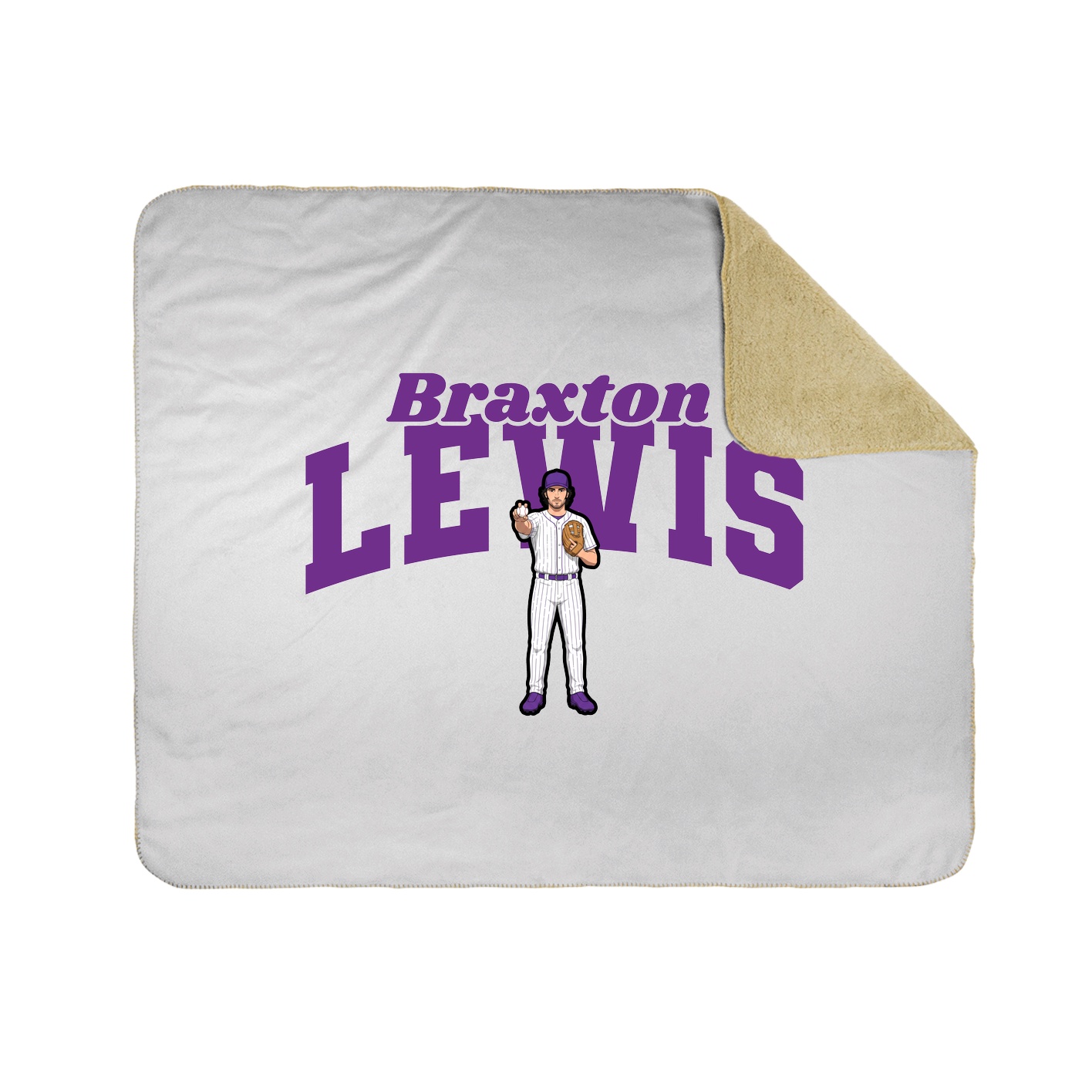 Throw Blanket — Signature Arch in White