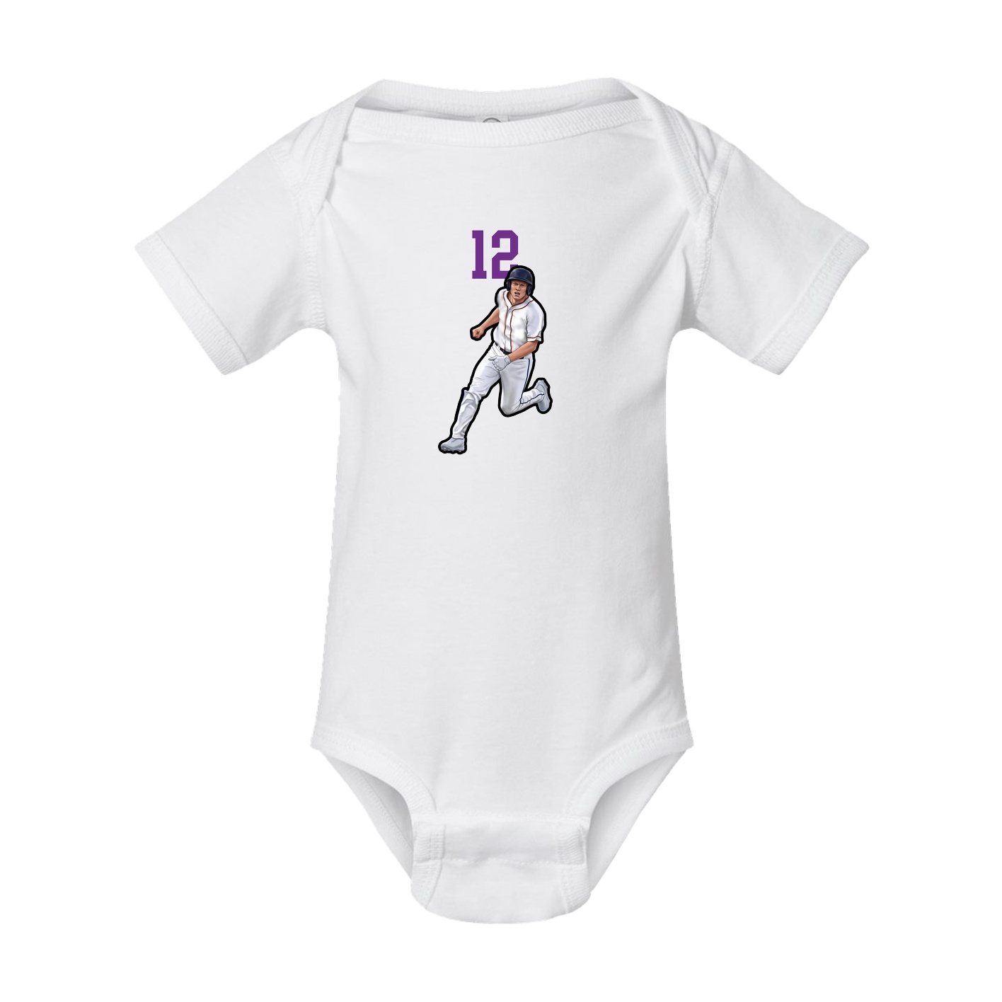 Baby Onesie — Number Top in White