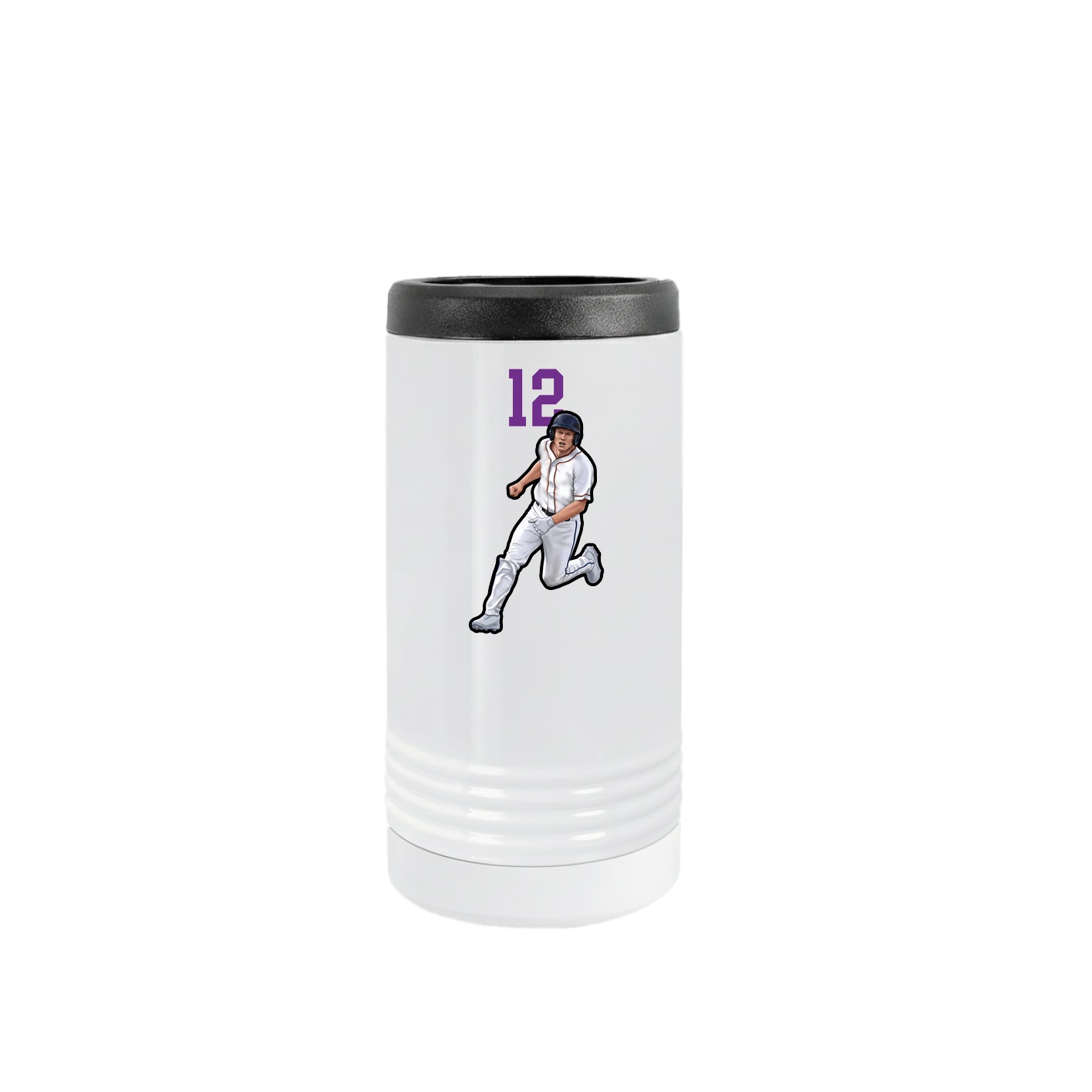 Slim Beverage Holder — Number Top in White
