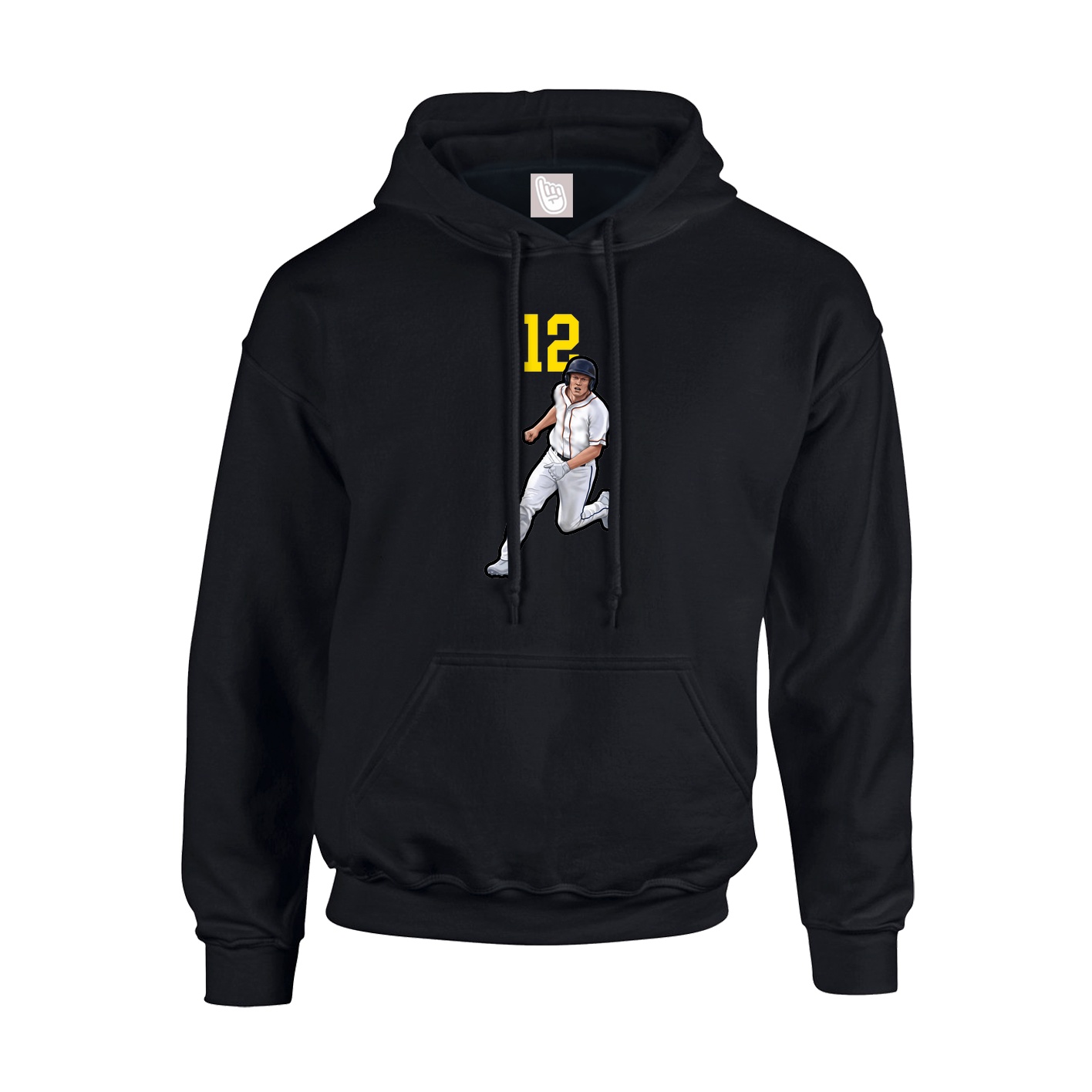Youth Hoodie — Number Top in Black