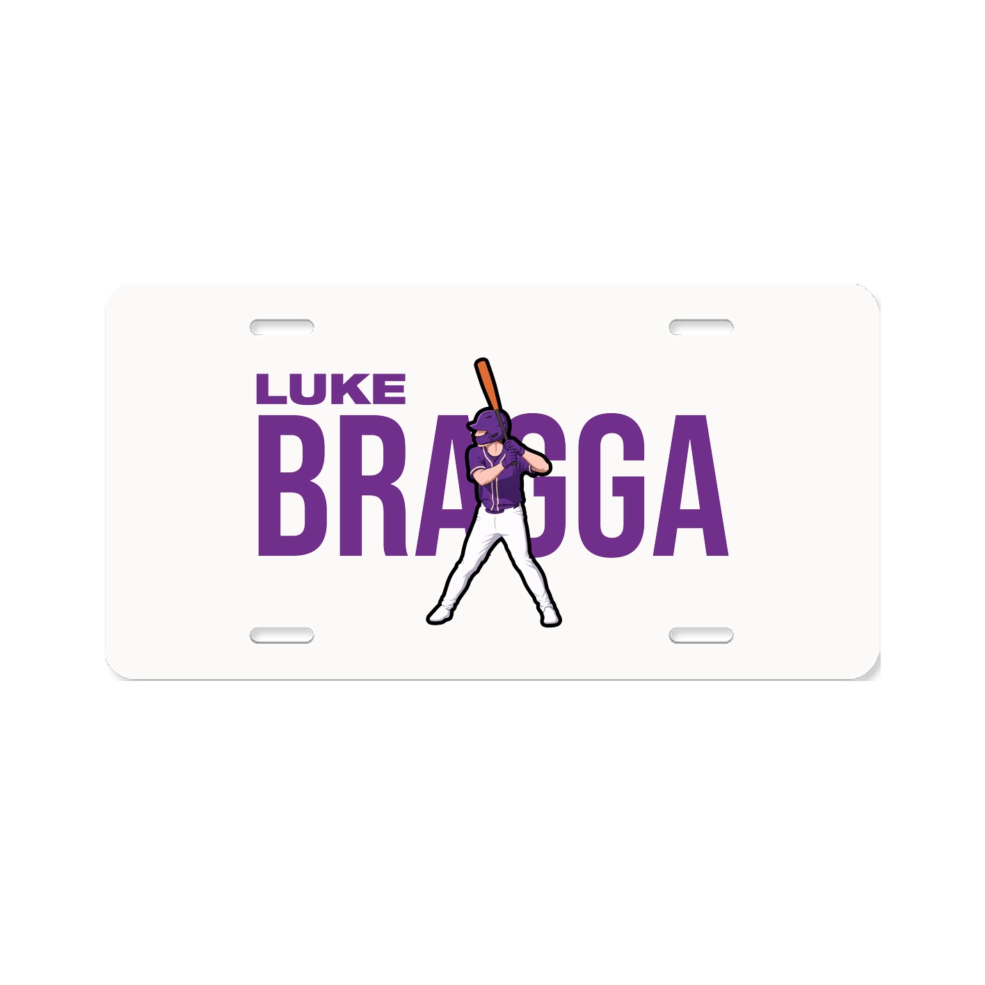 License Plate — Player Name in Classic