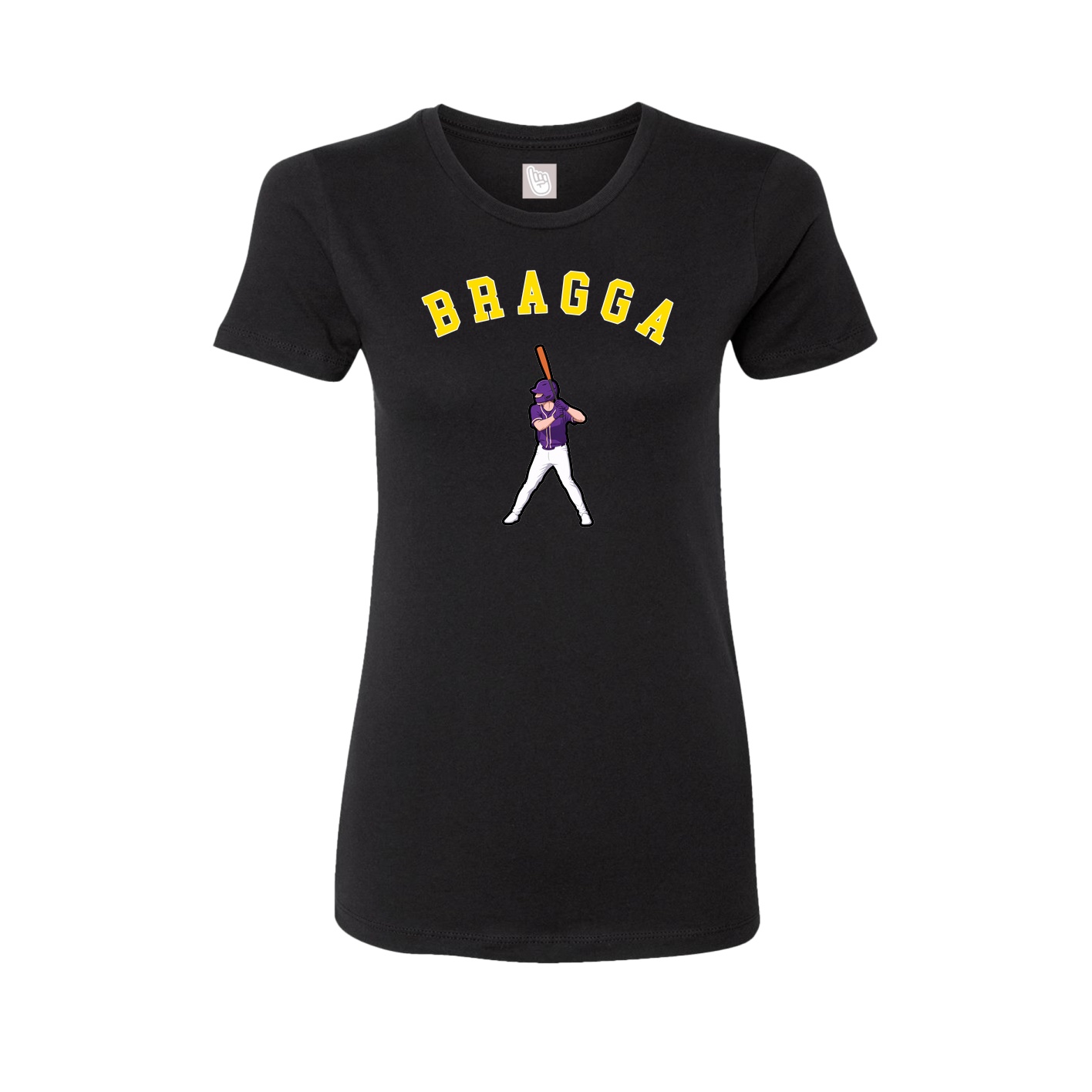 Fitted Women's Tee — Shirsey Arch in Black