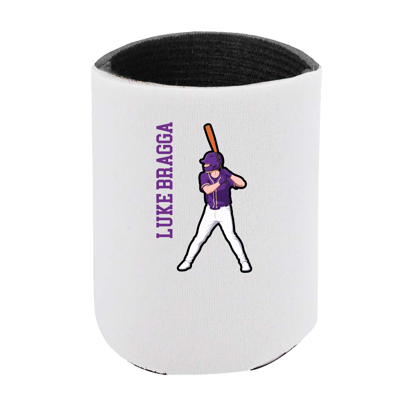 Can Holder — Name Vertical in White
