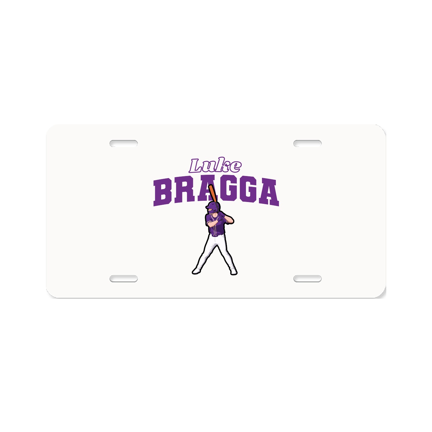 License Plate — Name Arch in Classic